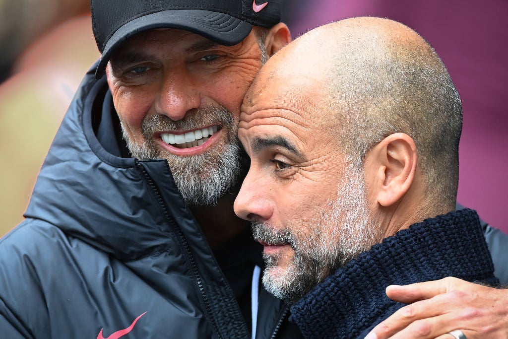 Jurgen Klopp has a better head-to-head record than Guardiola in matches, if not trophies