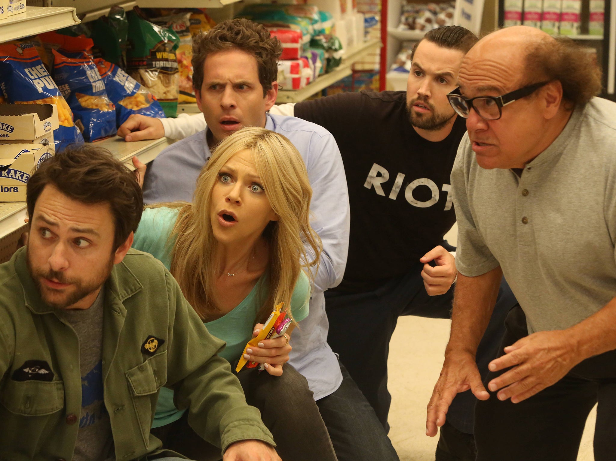 A ‘creative playground’: Day alongside Kaitlin Olson, Glenn Howerton, Rob McElhenney and Danny DeVito in ‘It’s Always Sunny in Philadelphia’