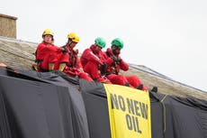 Sunak Greenpeace house protest: Arrested activists released on bail after climbing PM’s Yorkshire home