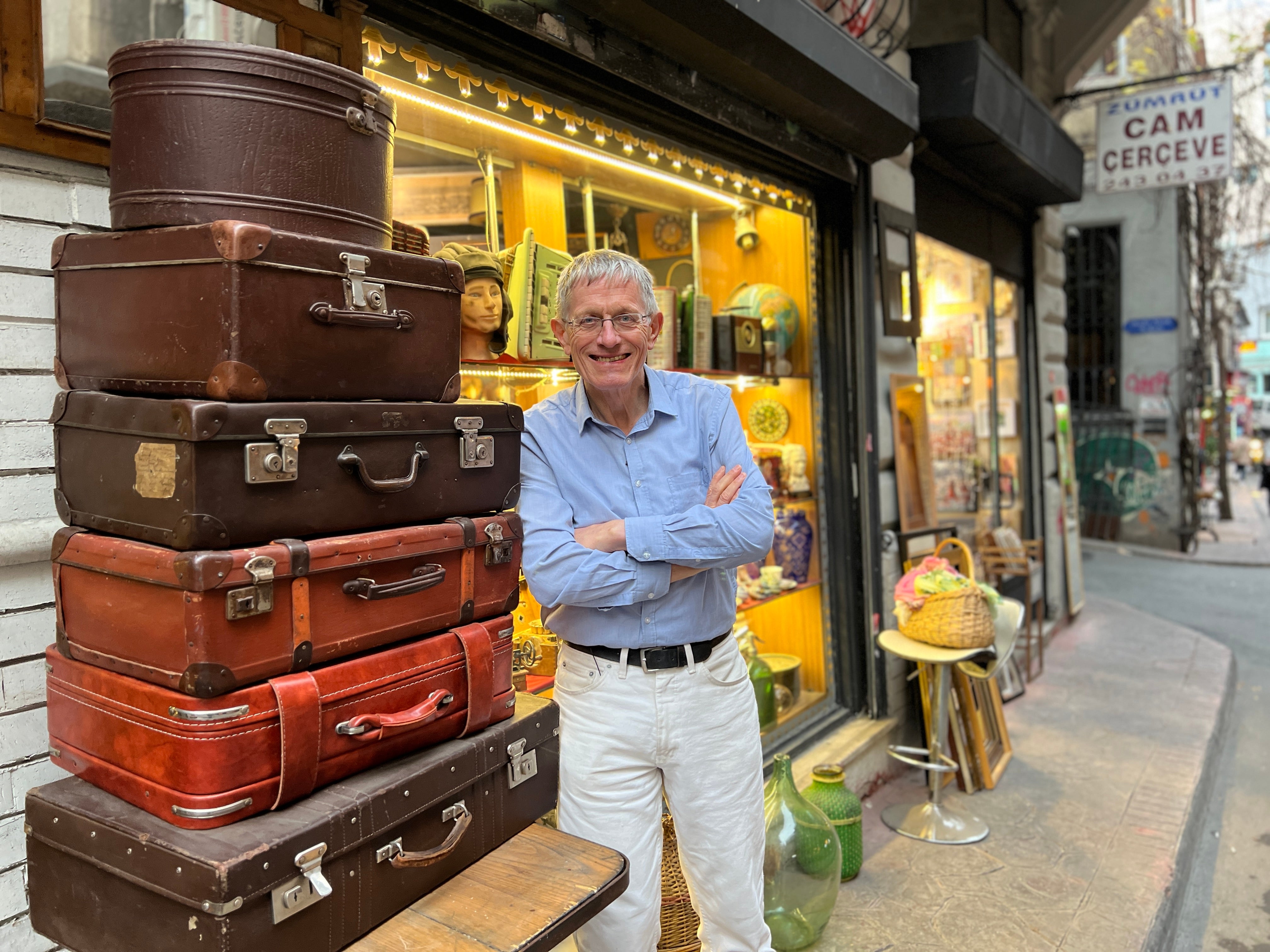 Travel light: the author in Istanbul earlier this year