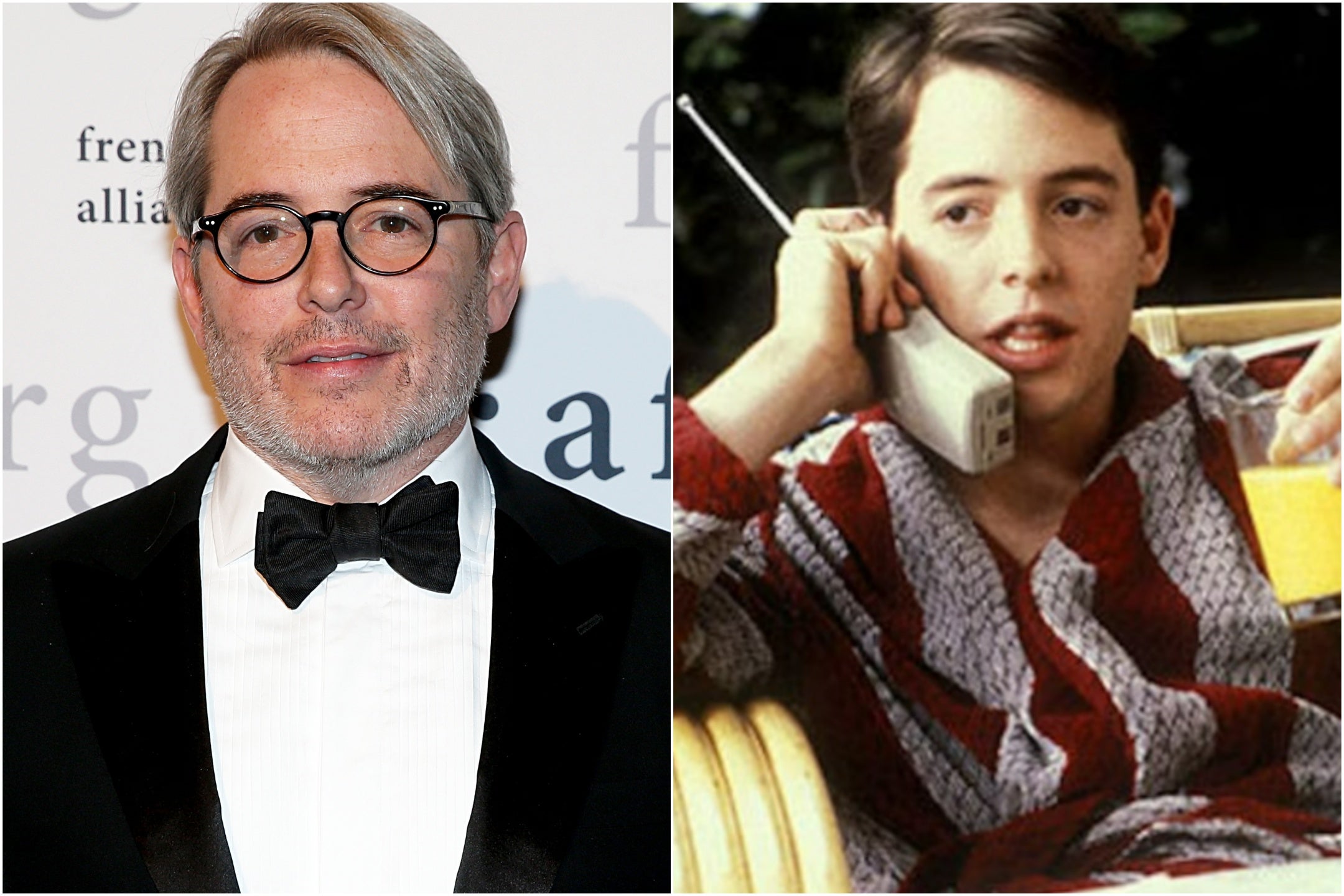 Matthew Broderick now and in ‘Ferris Bueller’s Day Off’