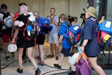 UK scouts begin arriving in Seoul after being evacuated from world jamboree