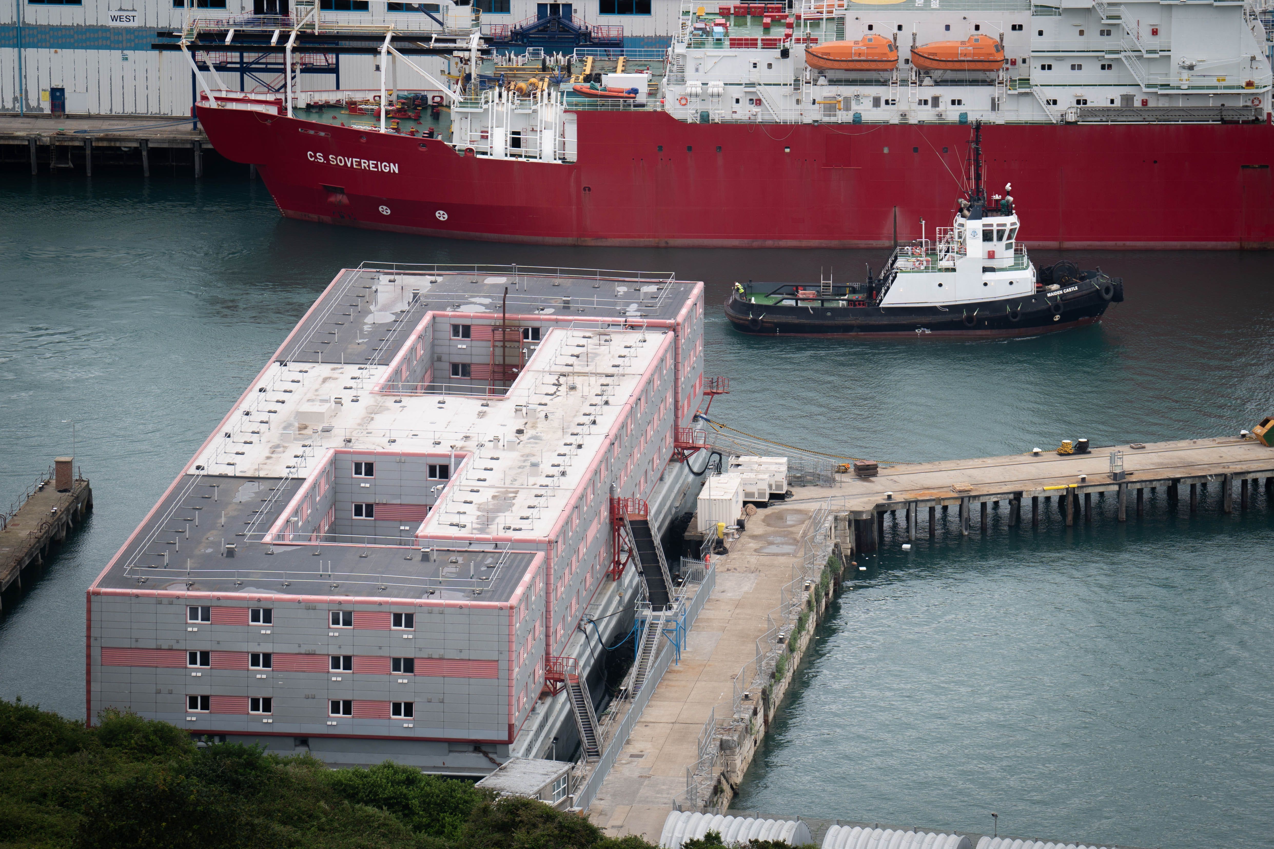 Up to 500 men are expected to be housed on the Bibby Stockholm asylum barge