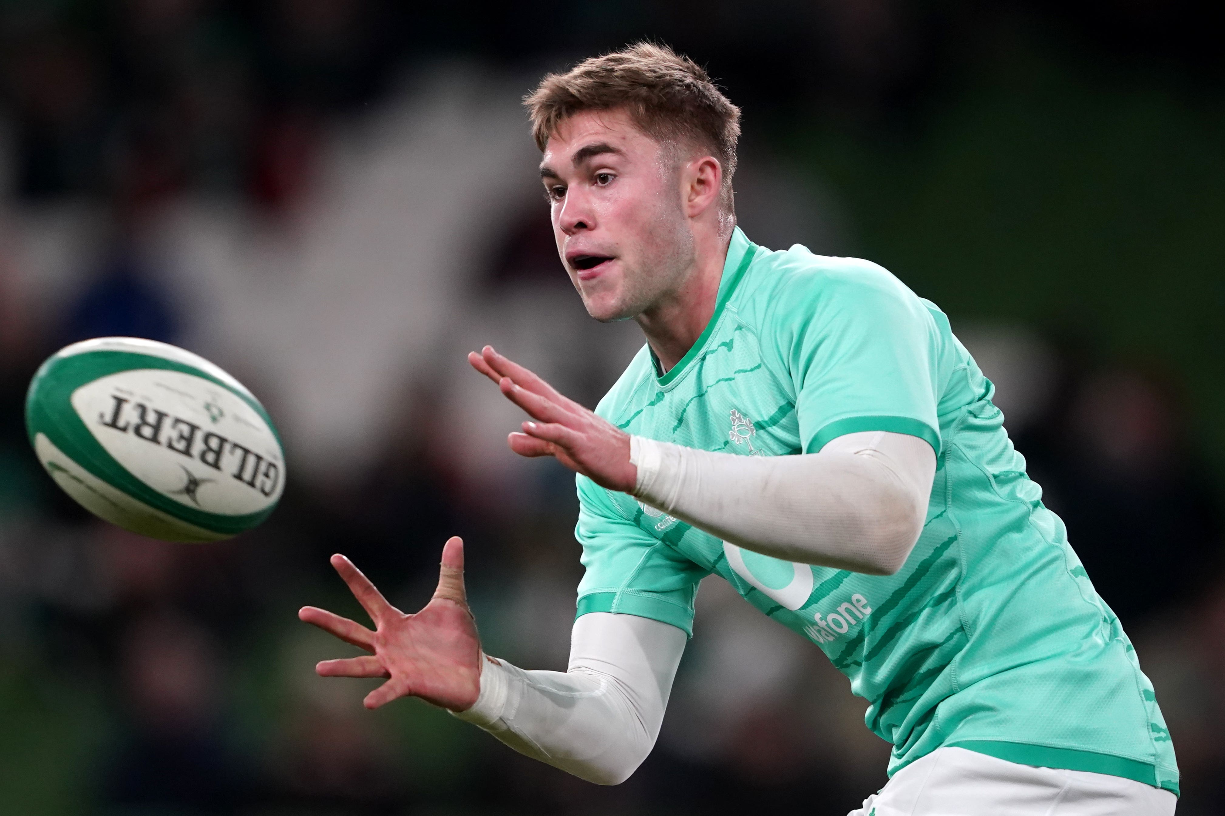 Jack Crowley made his second Test start in Ireland’s win over Italy (Brian Lawless/PA)