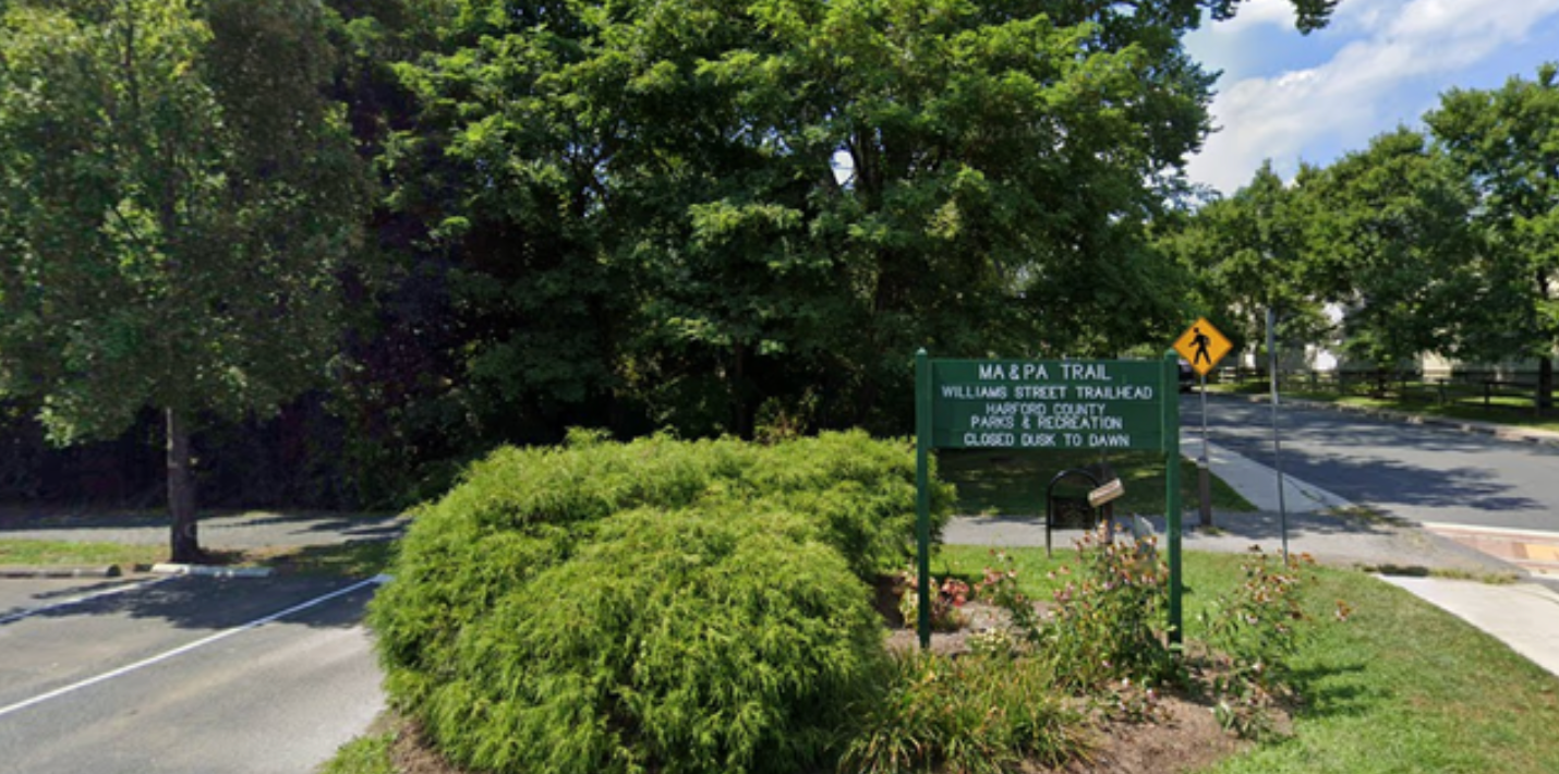 The Ma and Pa Trial, viewed from the Williams St trailhead, where Rachel Morin’s car was located on Sunday morning