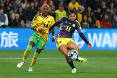 Women’s World Cup LIVE: Colombia vs Jamaica result as England learn quarter-final opponent