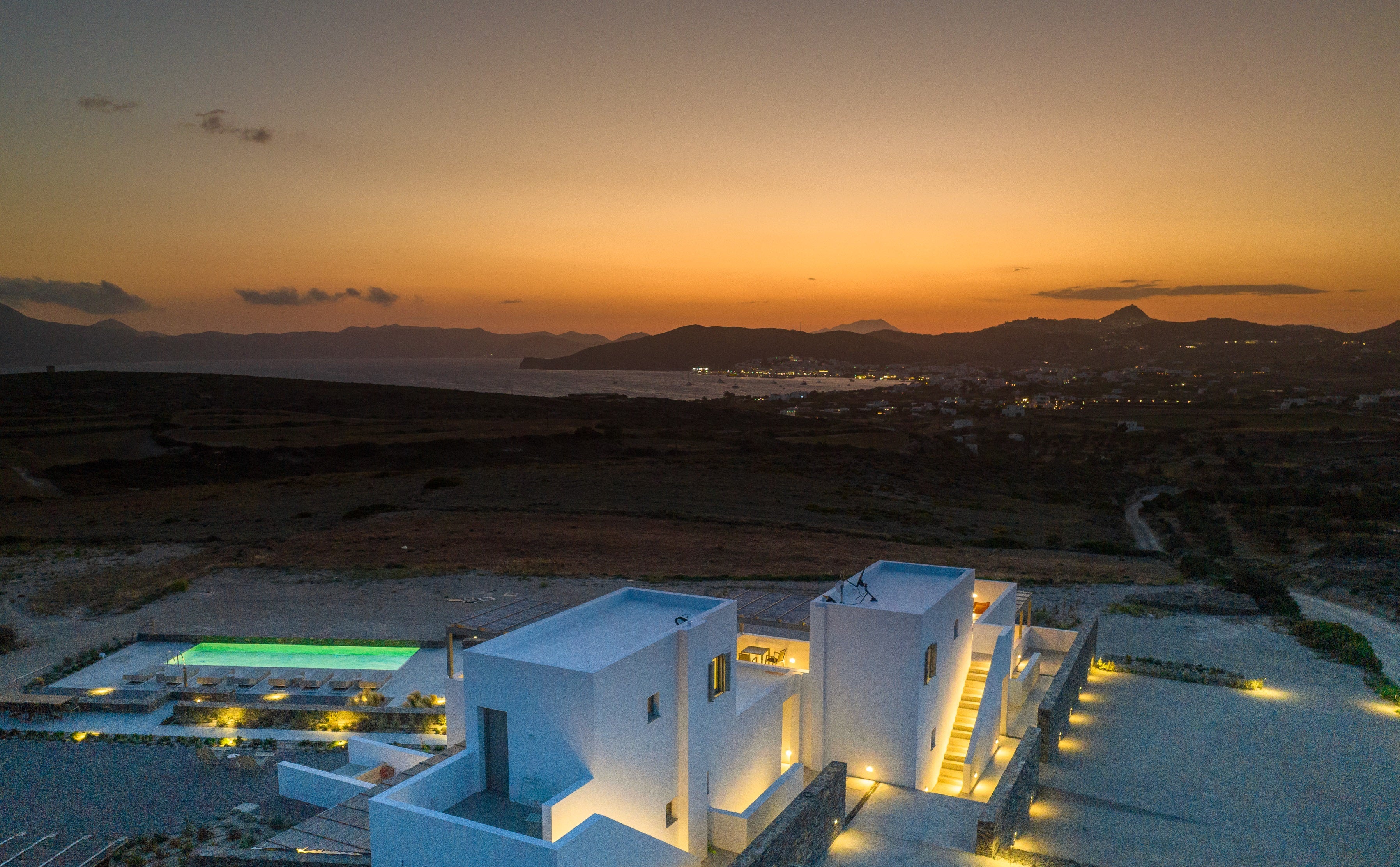 Sunset as seen from Korfi de Milo