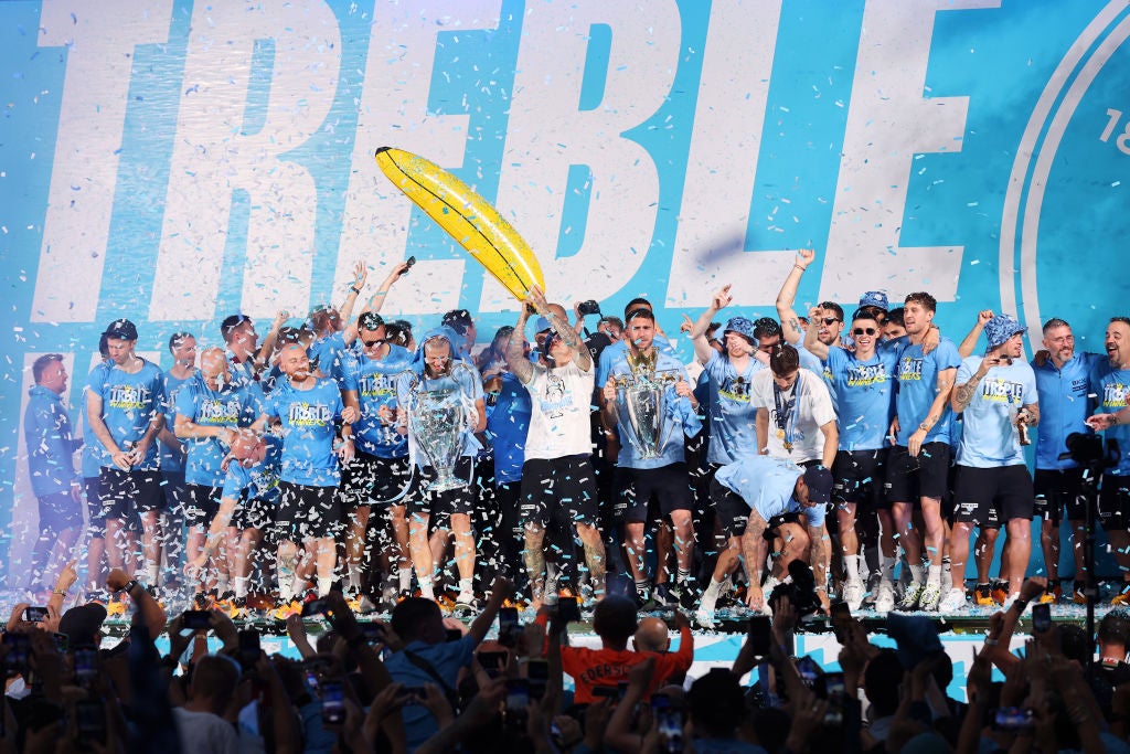 Man City’s treble last season has them marked as favourites this year