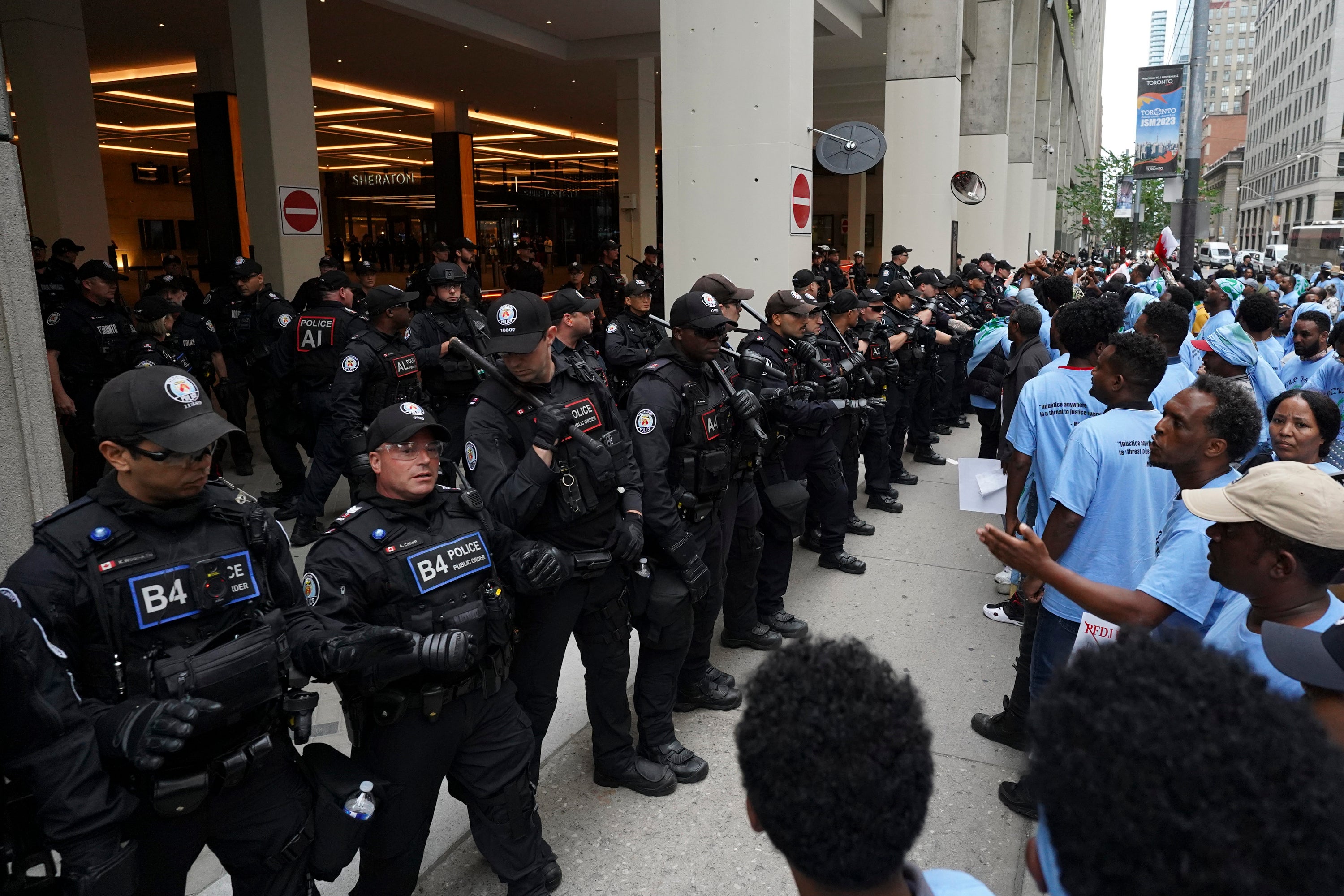 Canada Toronto Park Protest
