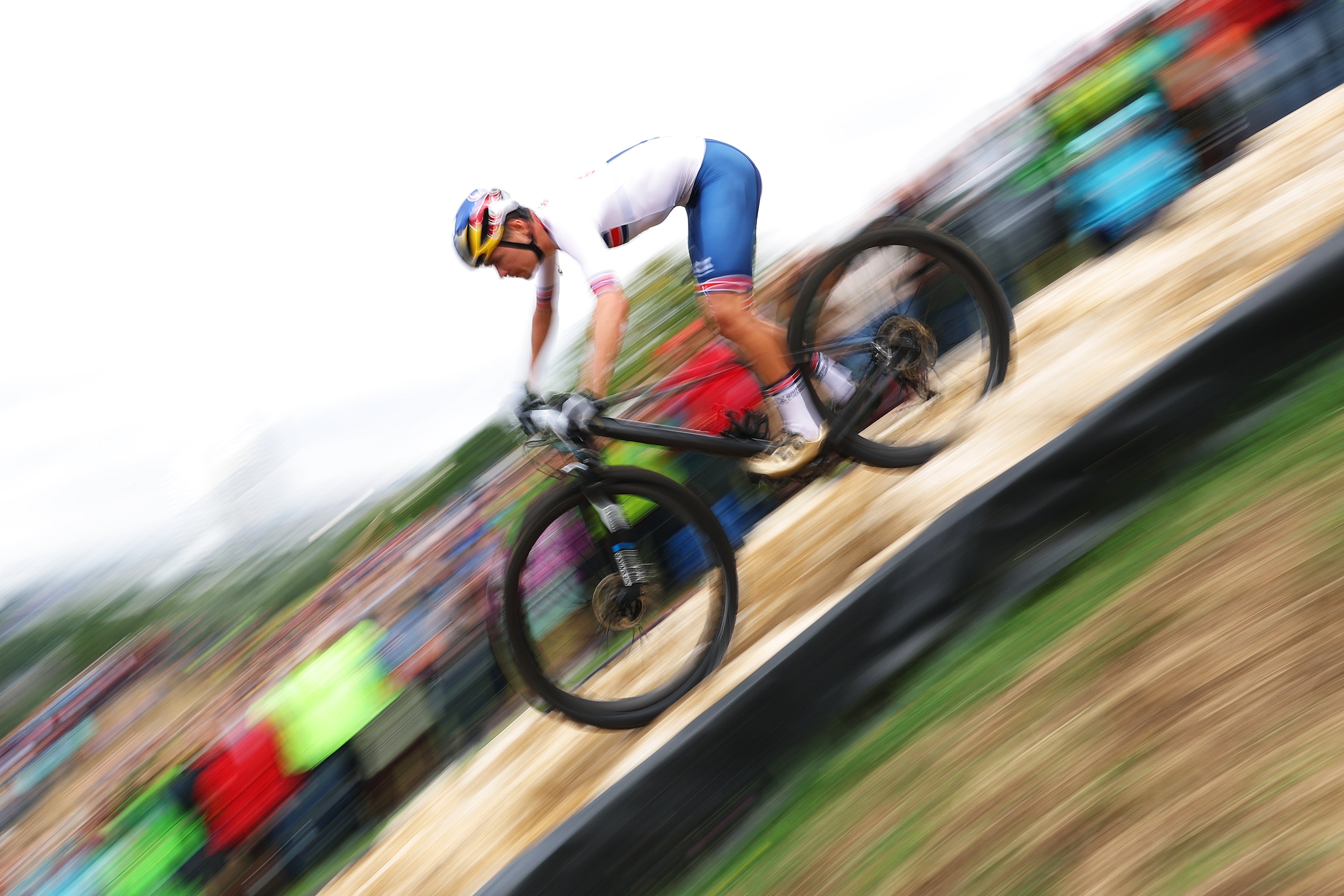 Tom Pidcock during the 2022 European Championships in Munich