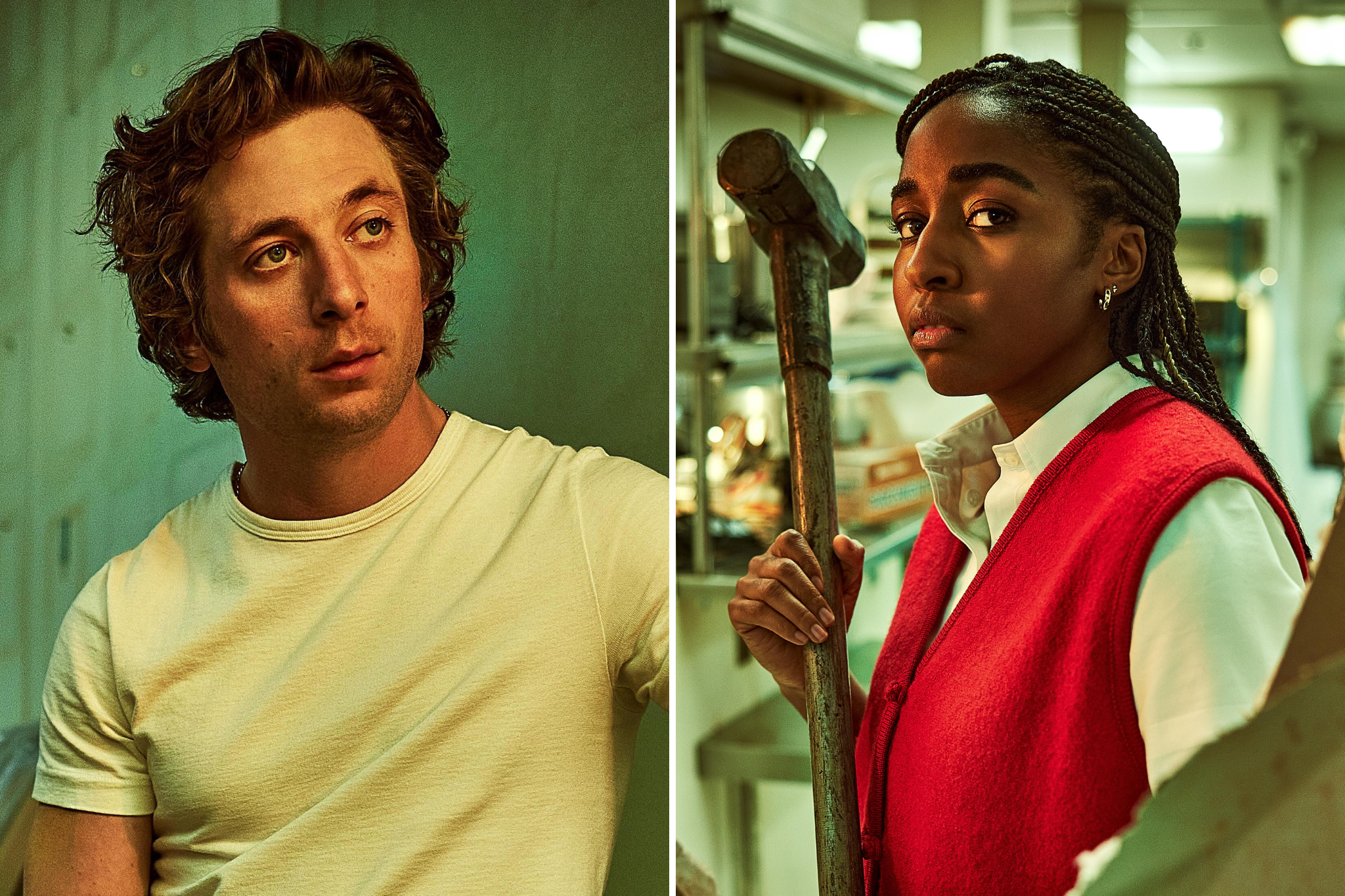 Jeremy Allen White and Ayo Edebiri in ‘The Bear’