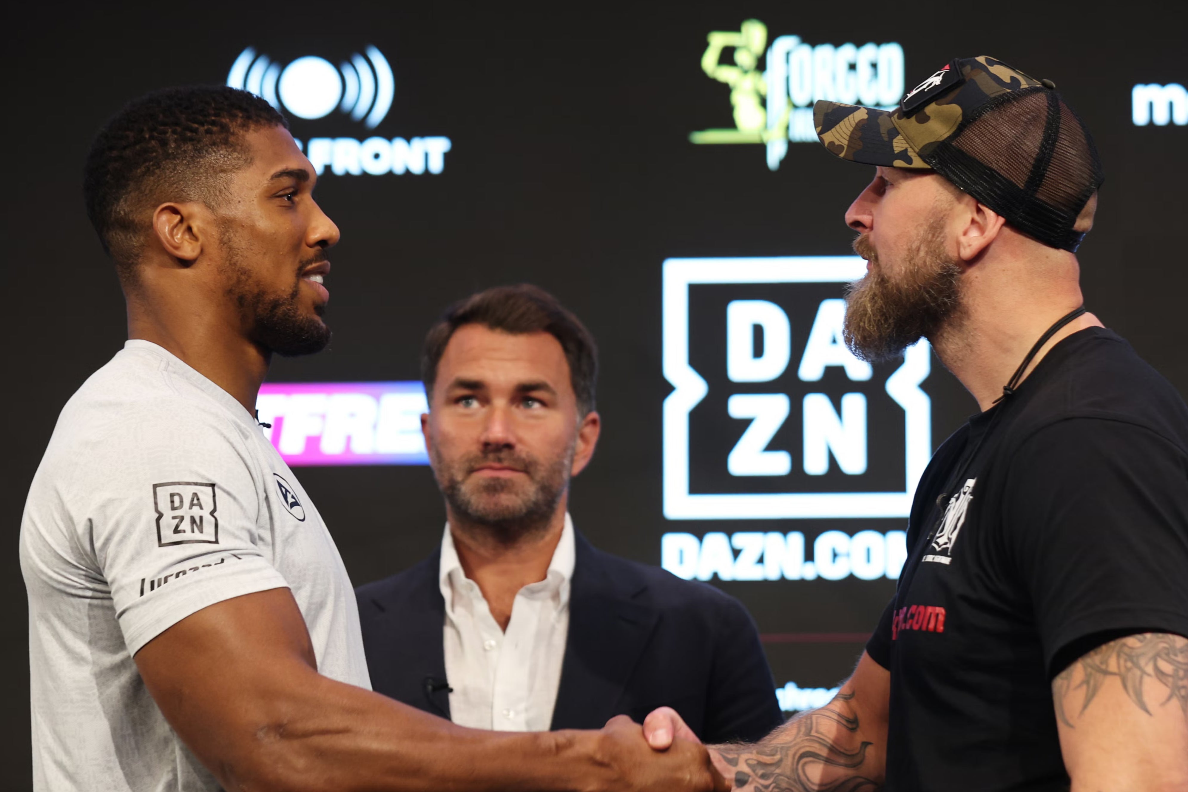 Anthony Joshua and Helenius sparred together in 2017