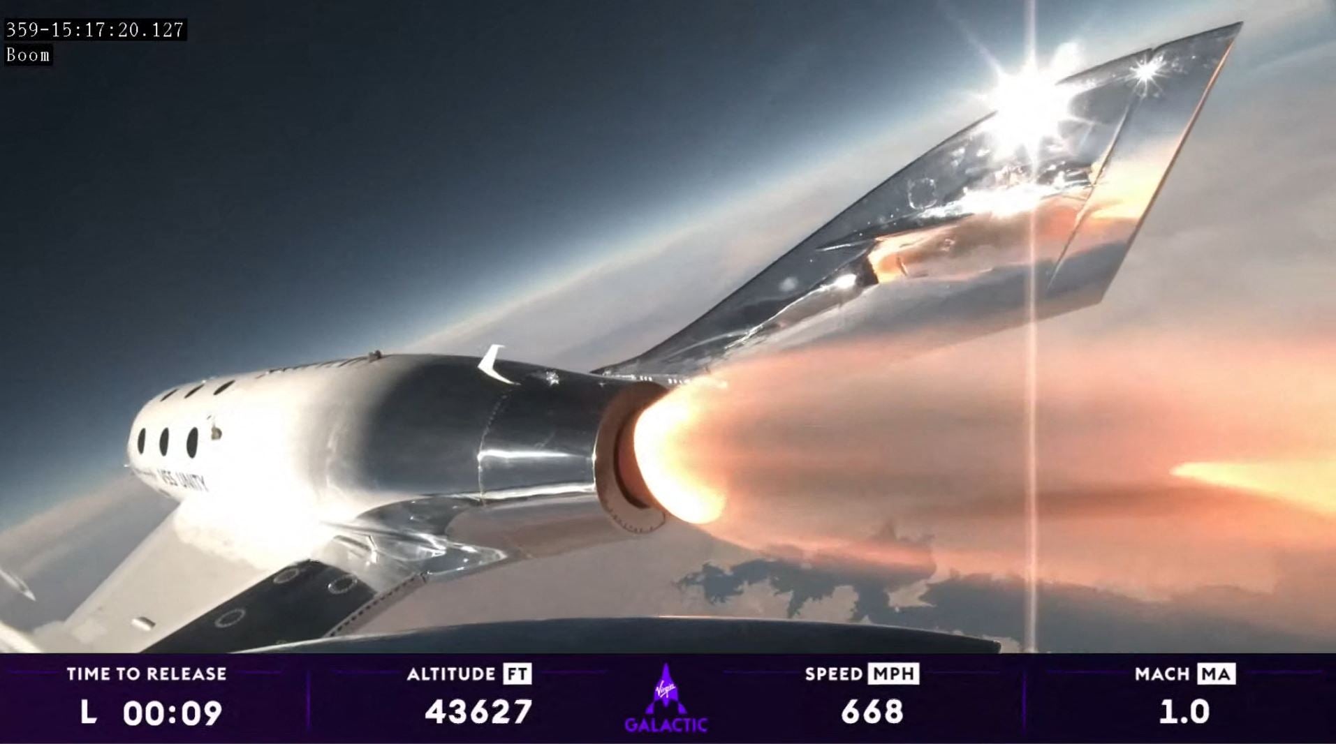 It is Virgin Galactic’s seventh trip to space since 2018, but the first to include paying passengers.