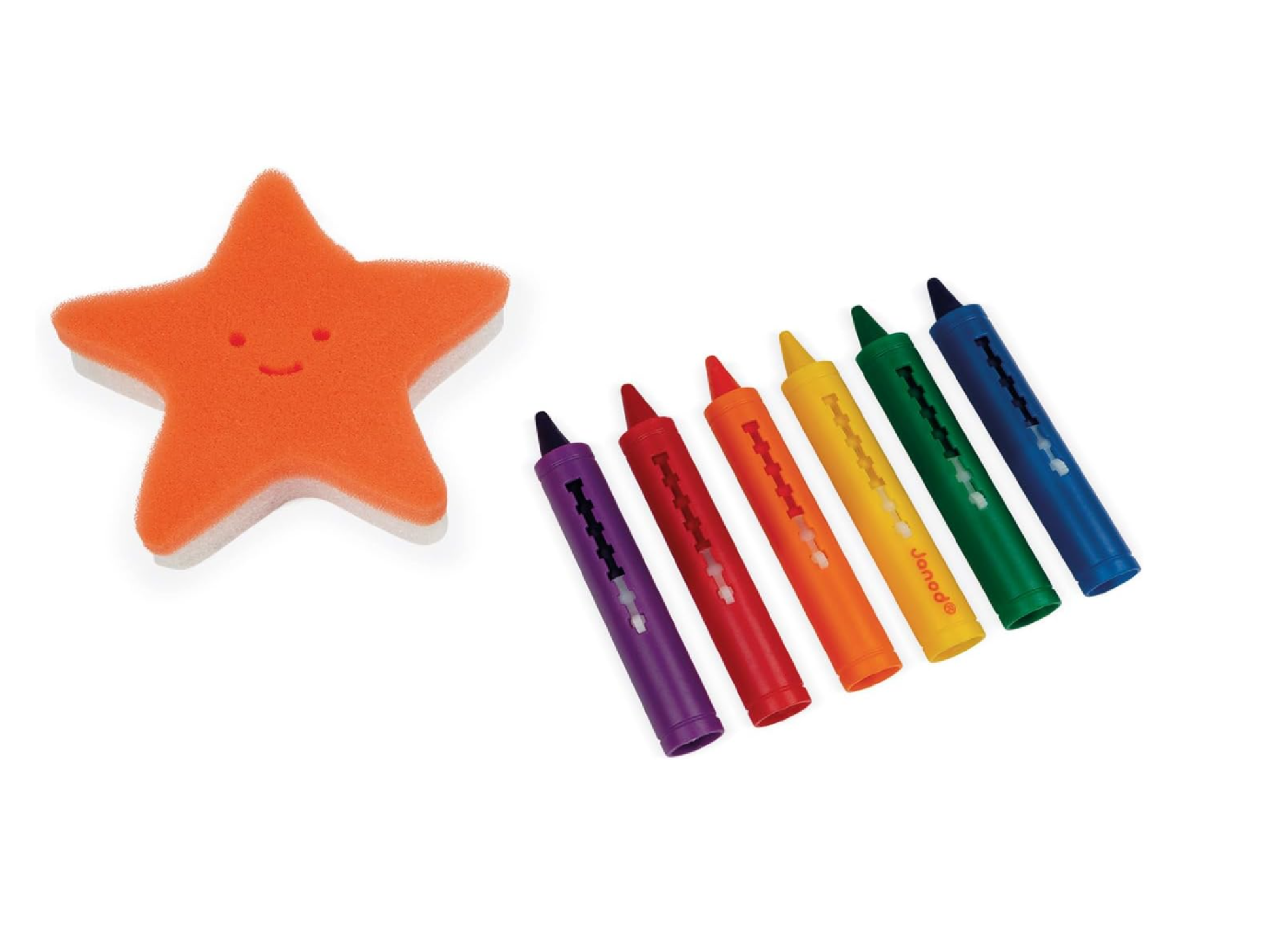 Janod bath crayon and sponge set