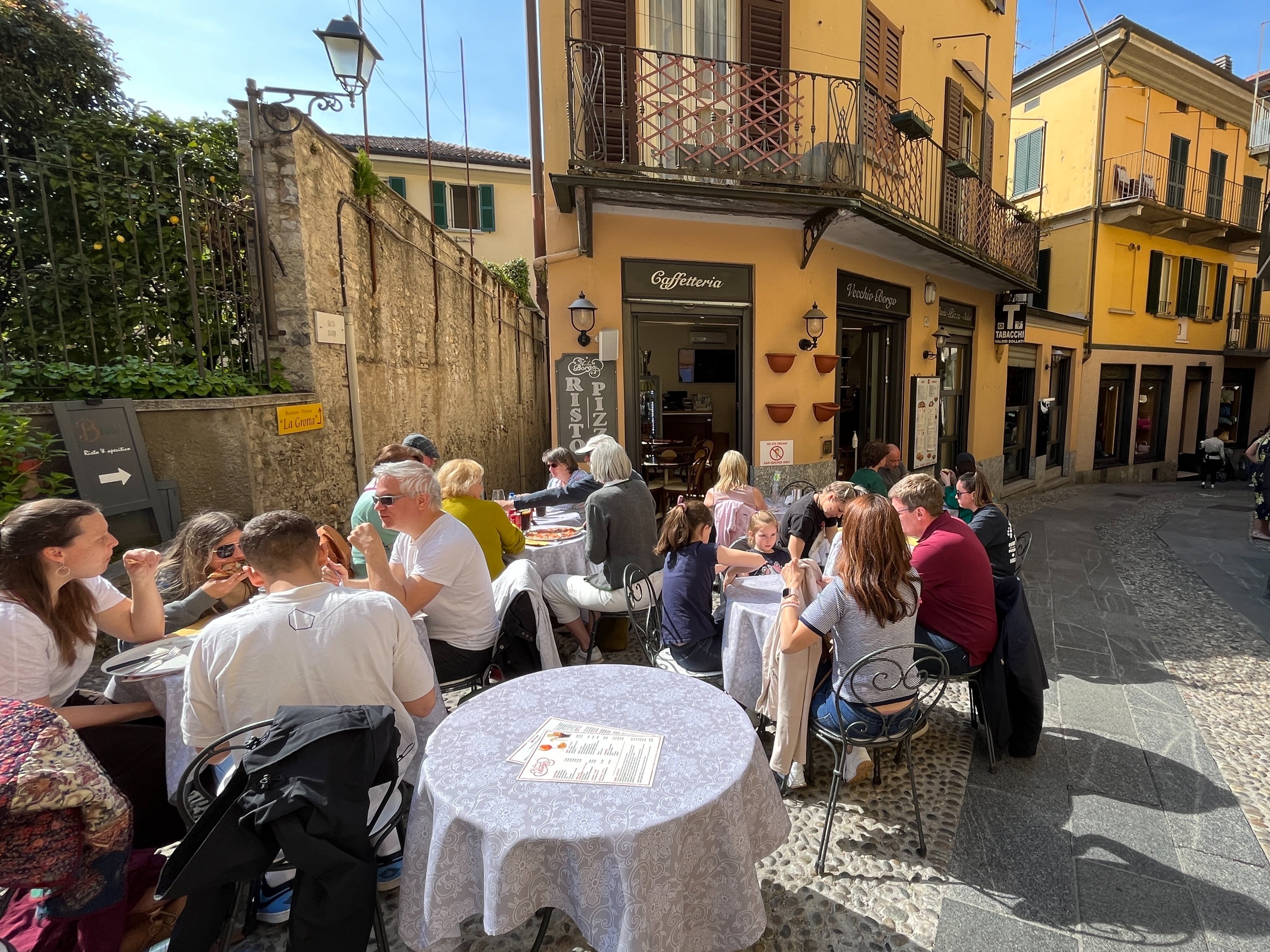 Added value: a reputable caffeè in Como, northern Italy