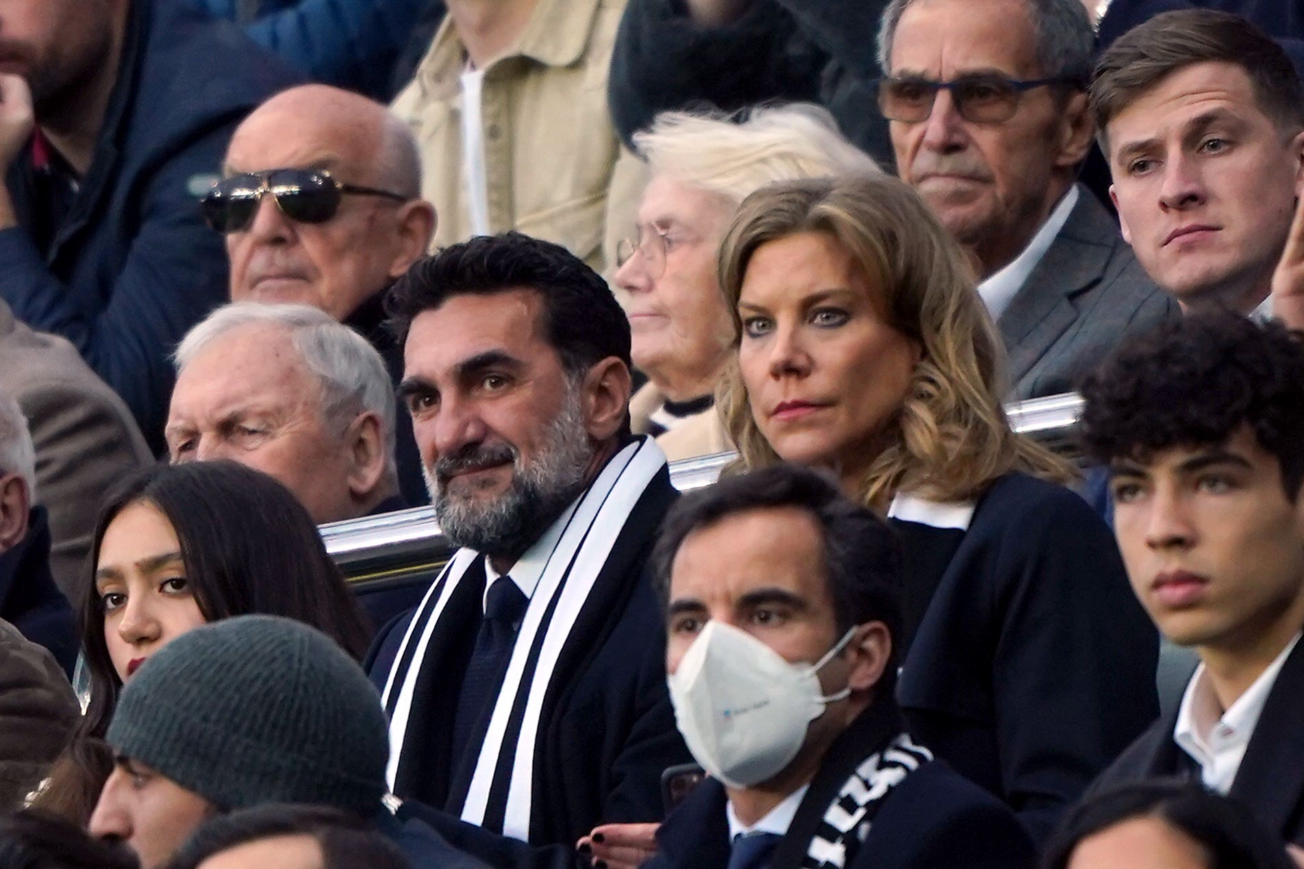 Newcastle chairman and Public Investment Fund governor Yasir Al-Rumayyan alongside co-owner Amanda Staveley (Owen Humphreys/PA)