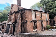 Excavator used to raze Crooked House pub ‘was hired before the fire’