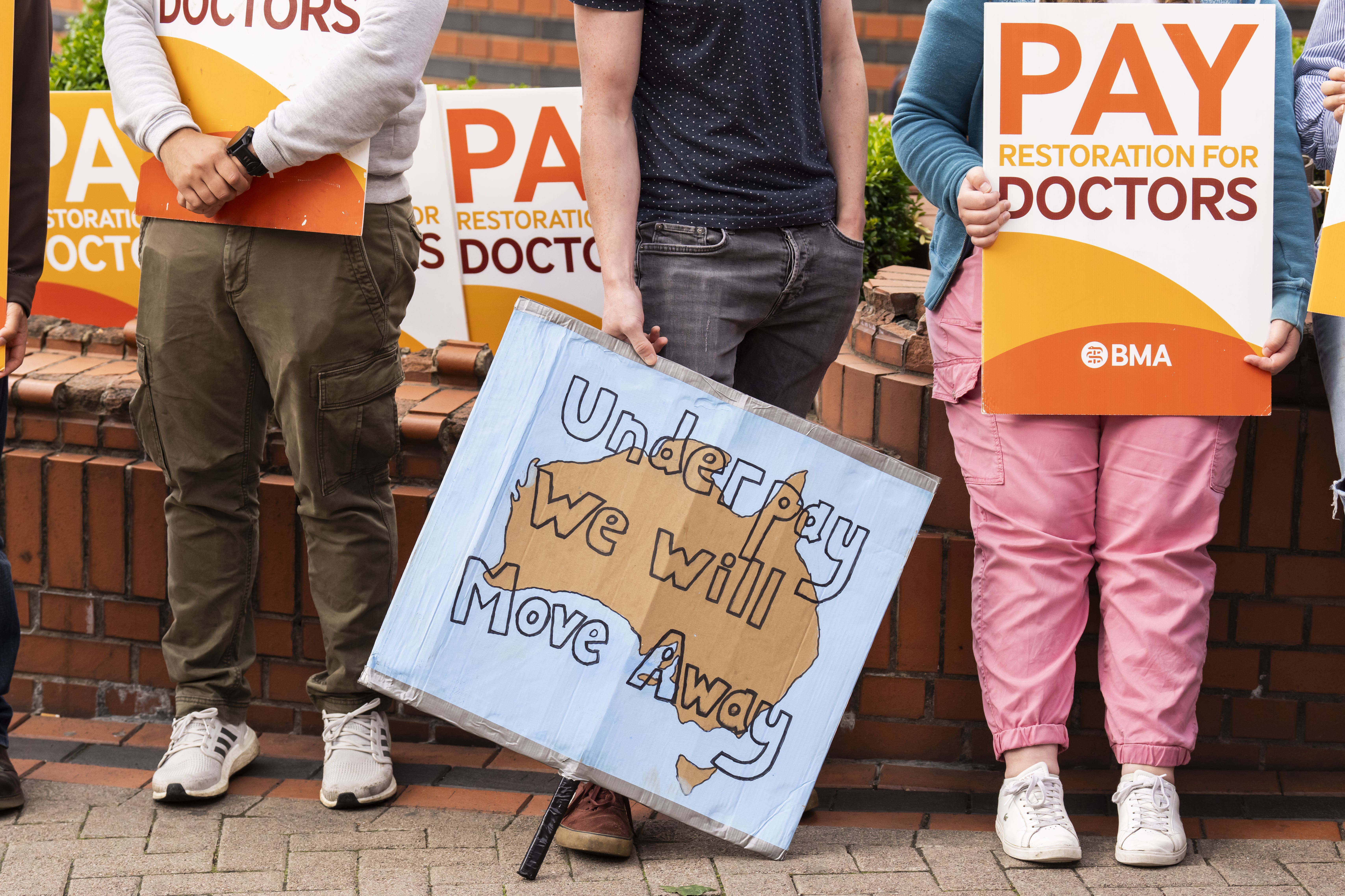 Junior doctors have started a fifth round of strikes in England (Danny Lawson/PA)