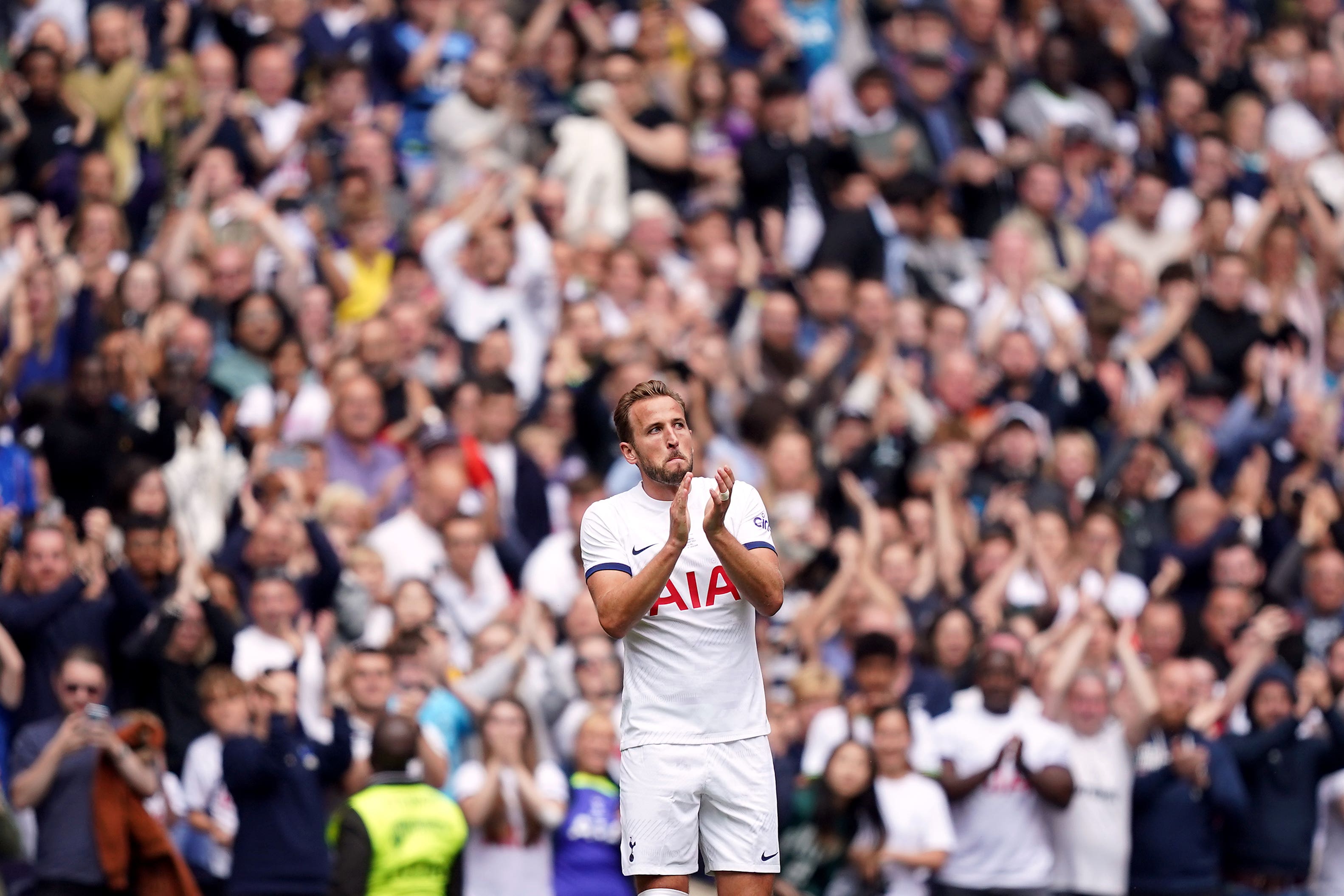 Harry Kane has become the latest English player to move to the Bundesliga (Yui Mok/PA)