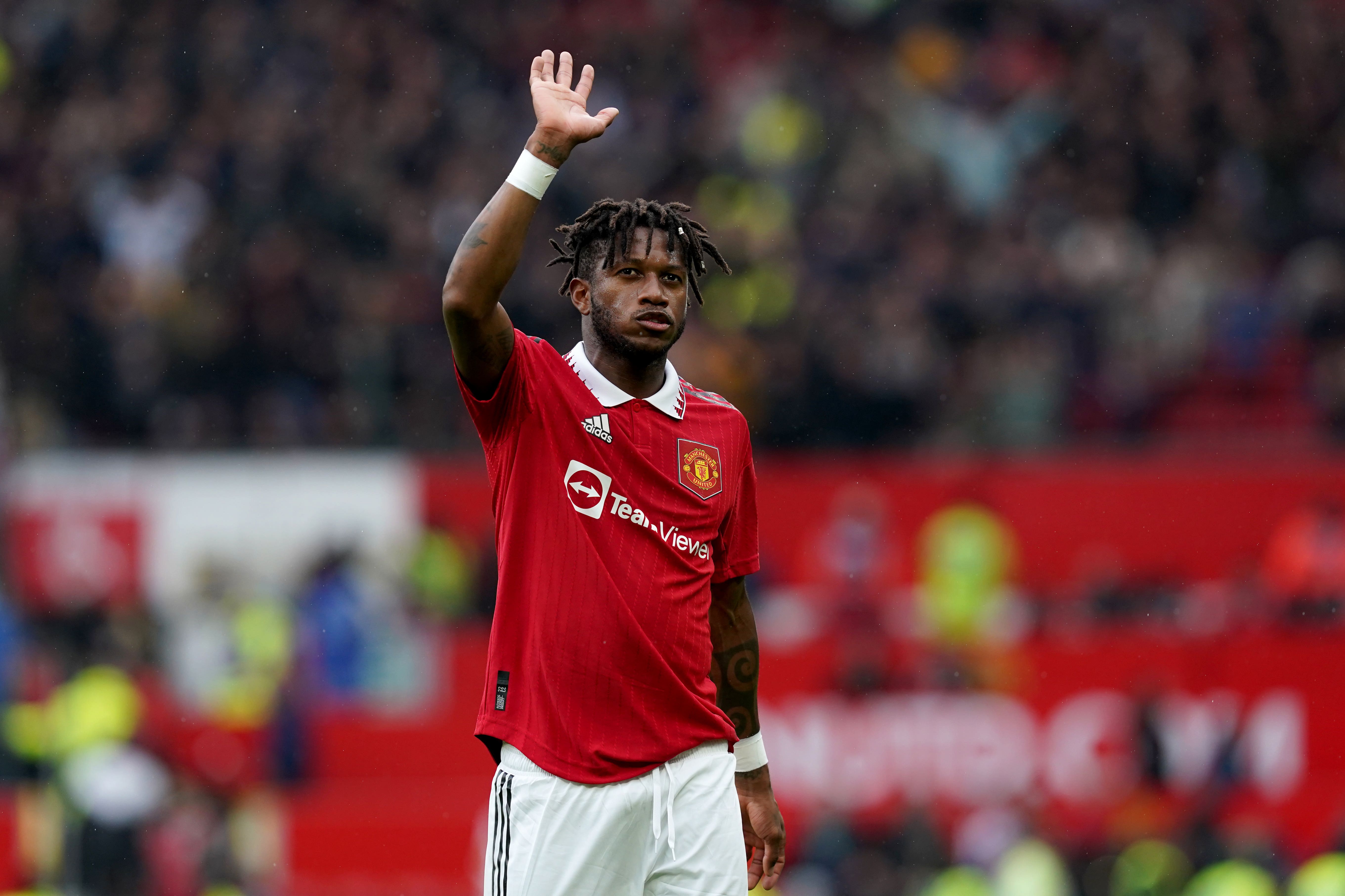 Fred has bid farewell to Manchester United (Martin Rickett/PA)