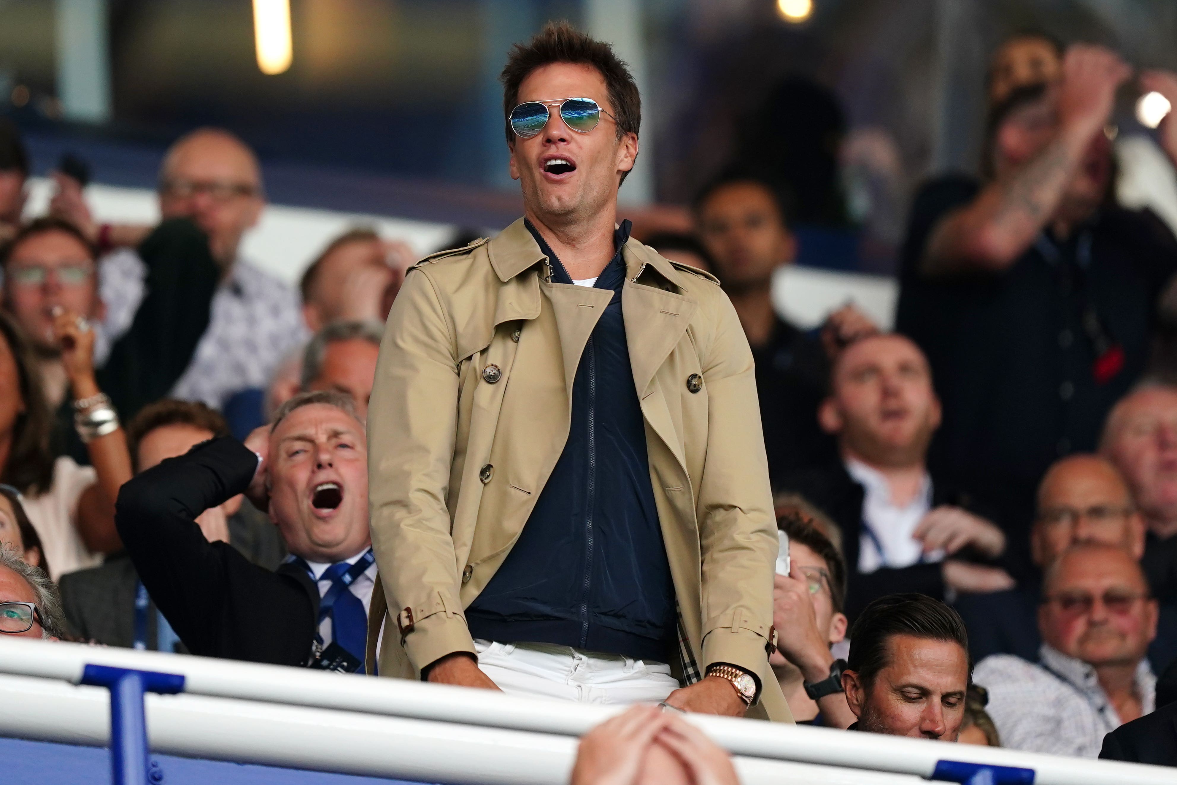 Tom Brady watched Birmingham beat Leeds (Mike Egerton/PA)