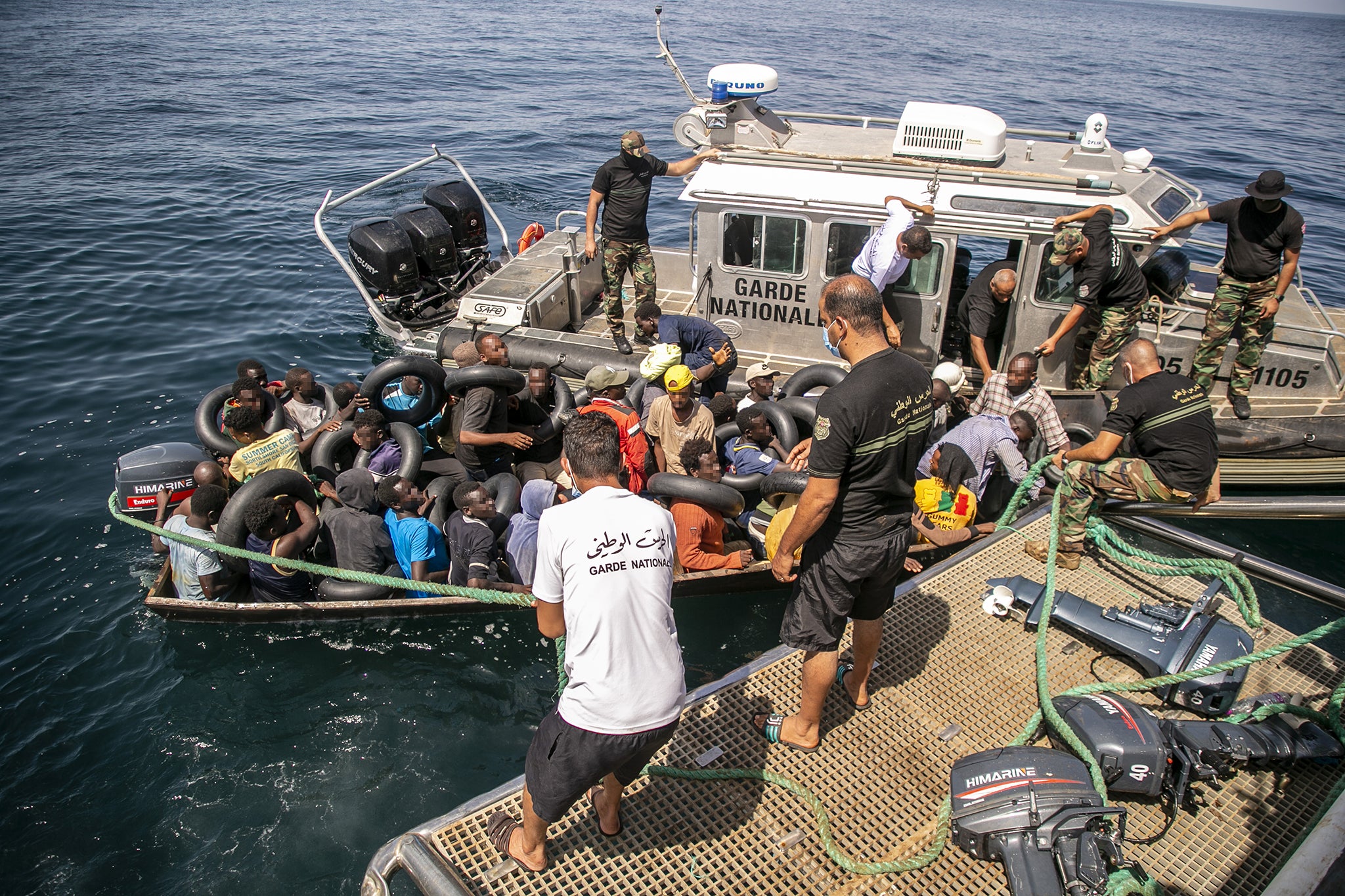 A baby and a man have been killed after a boat capsized near Tunisia