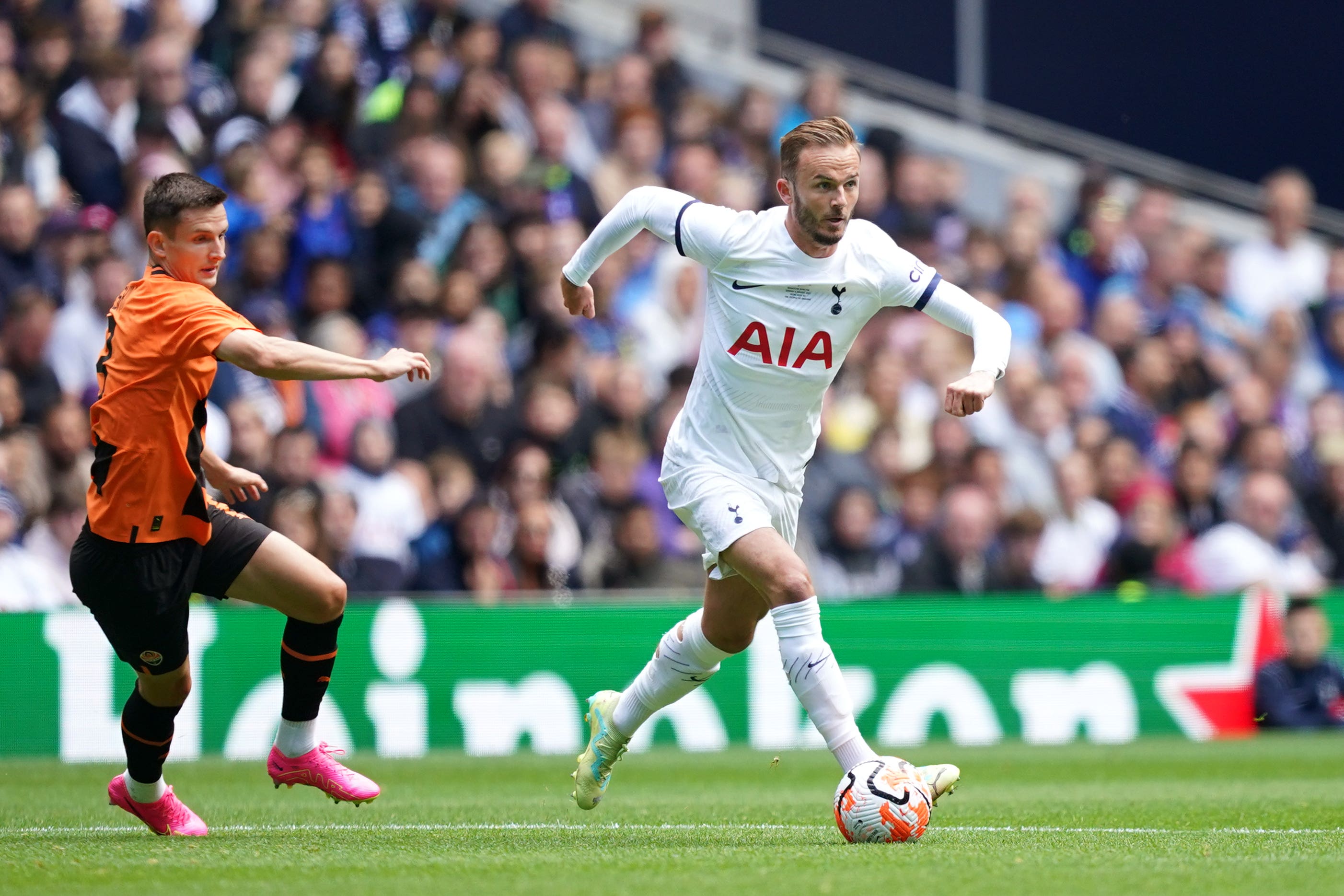 James Maddison hopes to fill a creative void at Spurs (Yui Mok/PA)