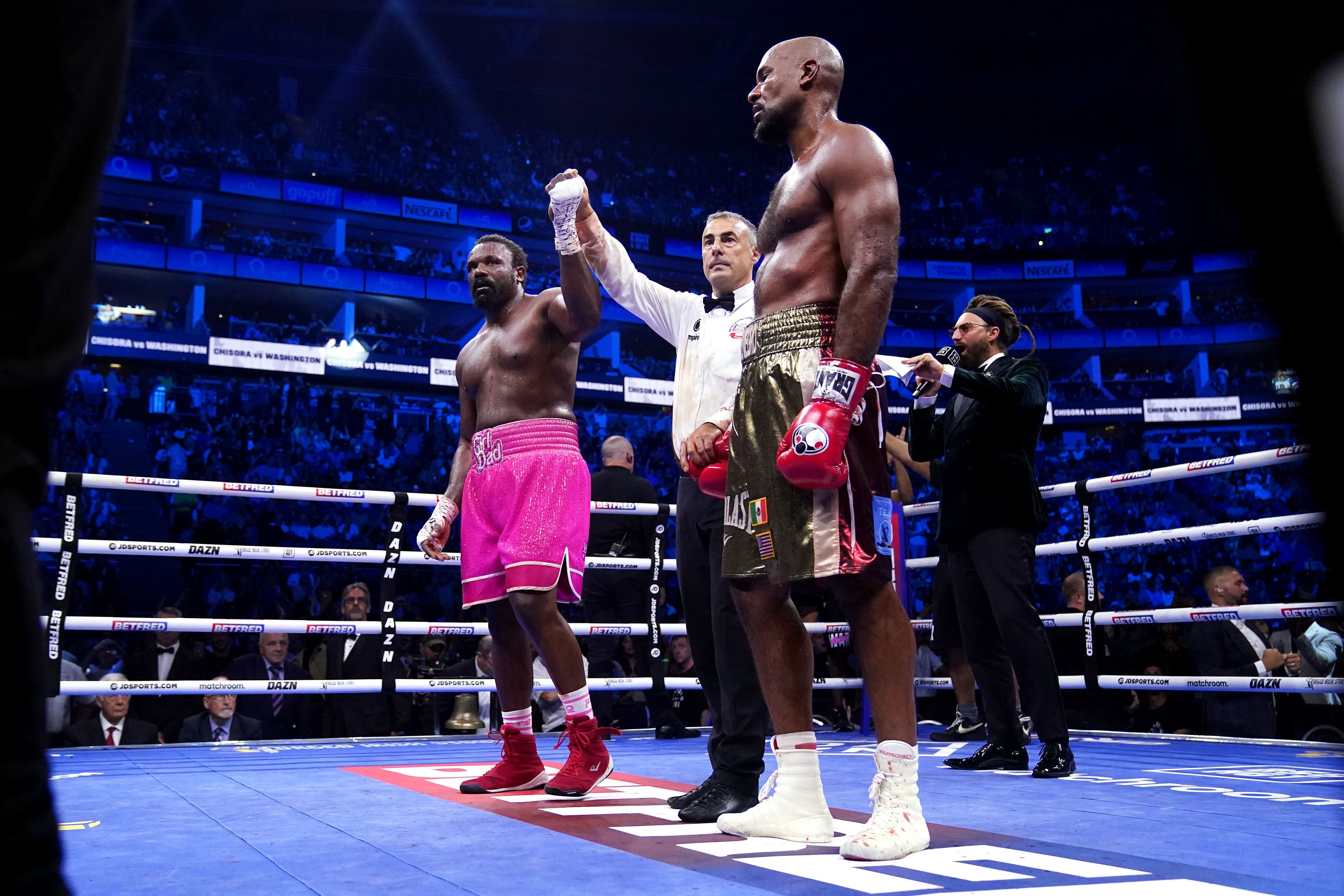 Chisora was a decision victor in his bout with Gerald Washington