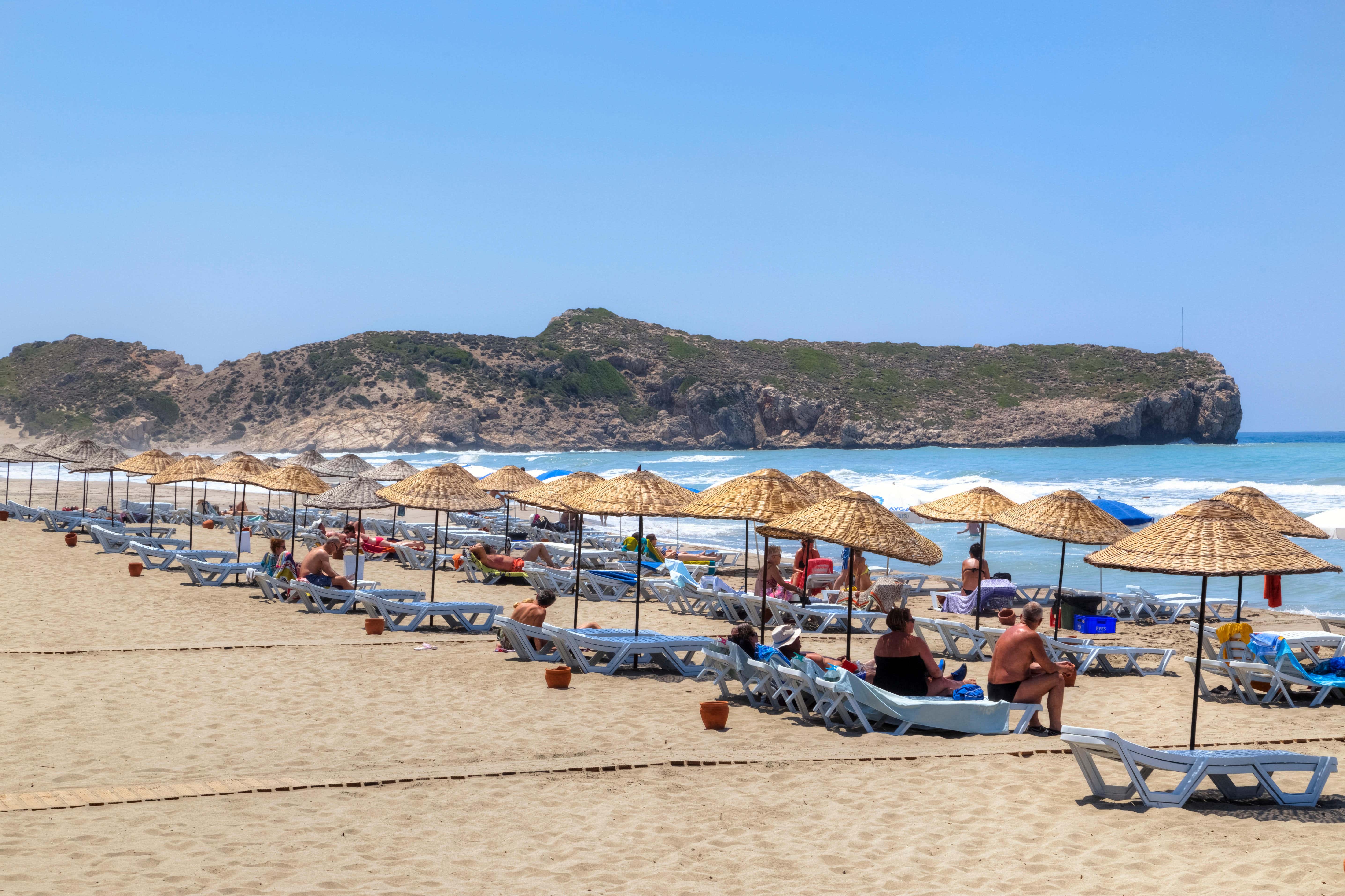 Fun in the sun: Patara beach in Antalya, Turkey