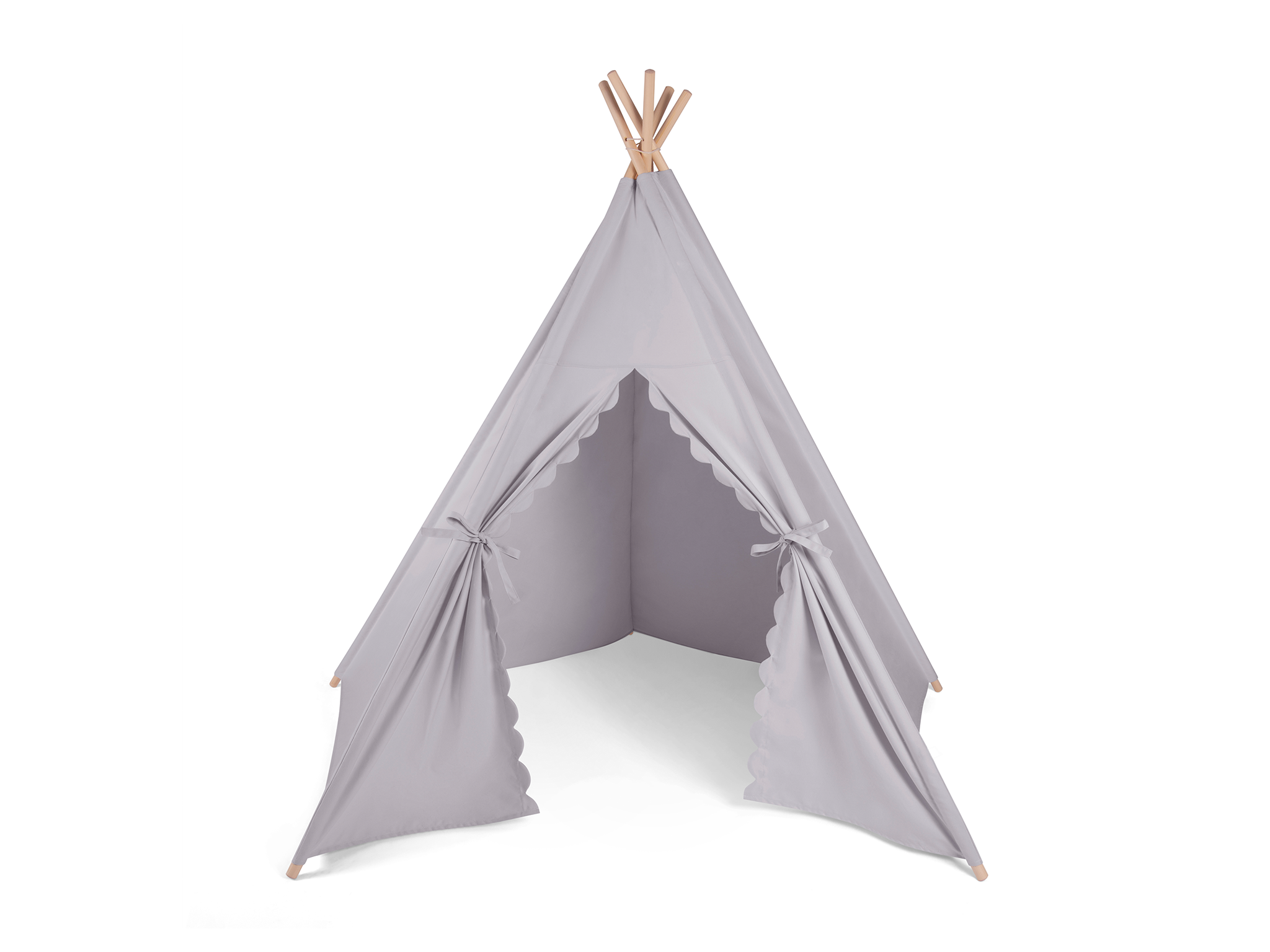 The Little Green Sheep kids tepee play tent, grey