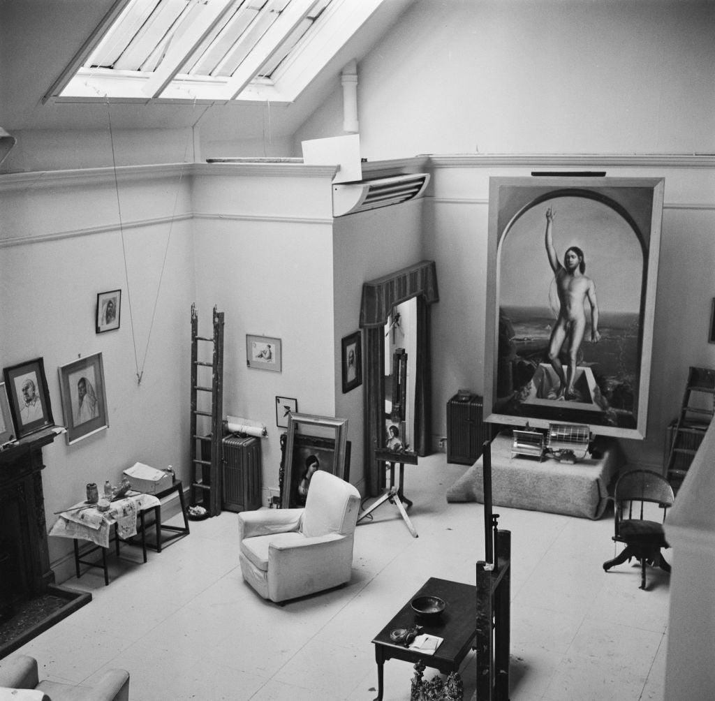 The new studio bought by Lindy, when when she was a young Lindy Guinness, in 1962