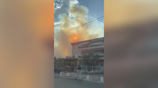 France: Smoke clouds fill skies wildfire burns close to holiday hotspot