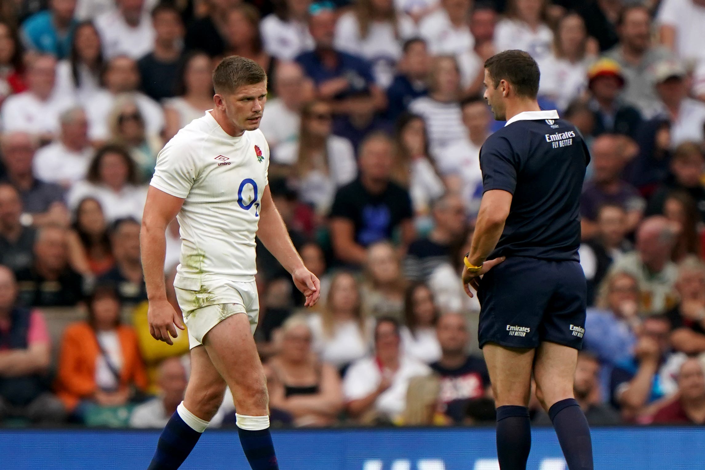 Owen Farrell has avoided a ban despite being sent off against Wales (Joe Giddens/PA)