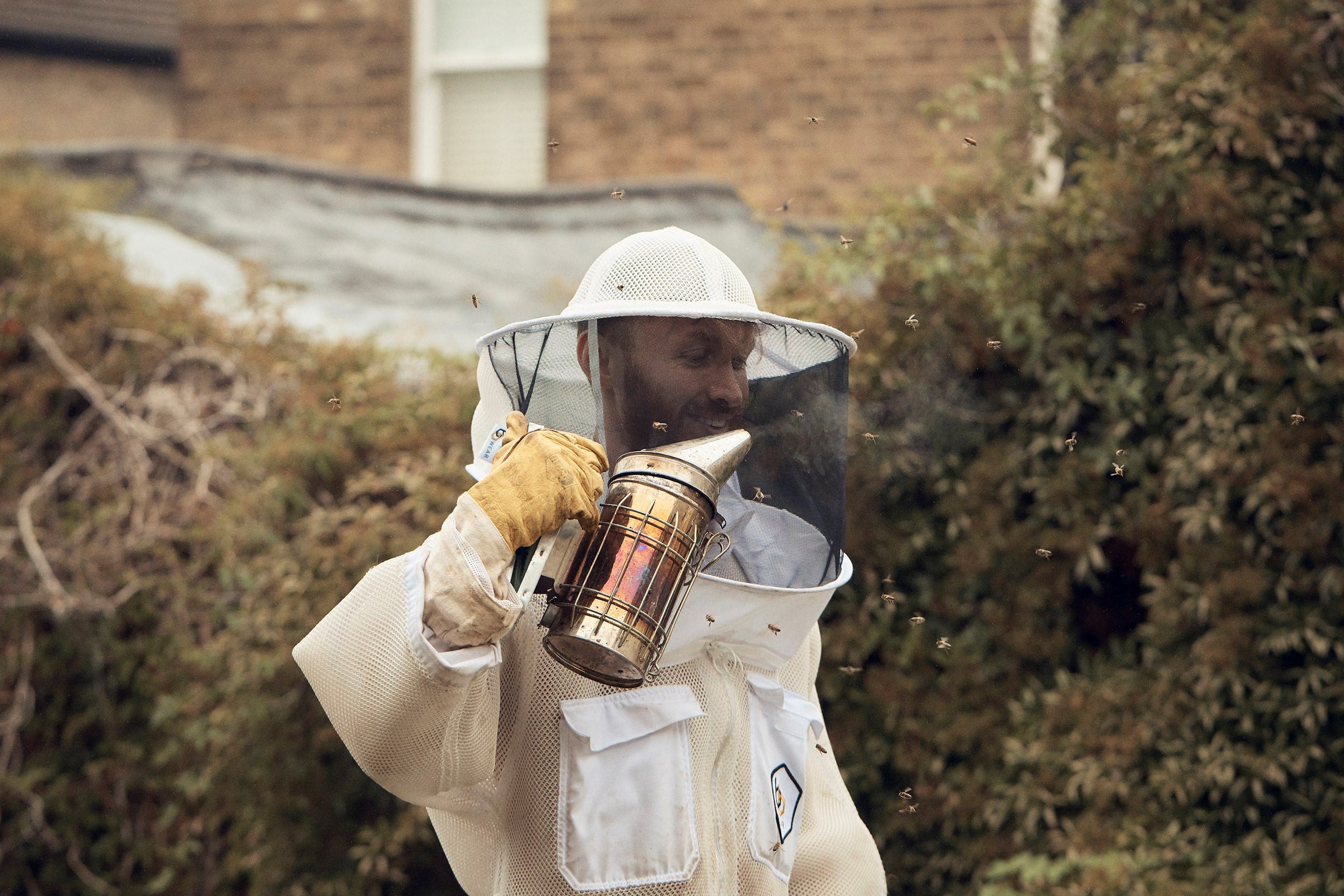 Ali Alzein founded Bees & Refugees after leaving a job in the fashion industry (Olly Burn/PA)