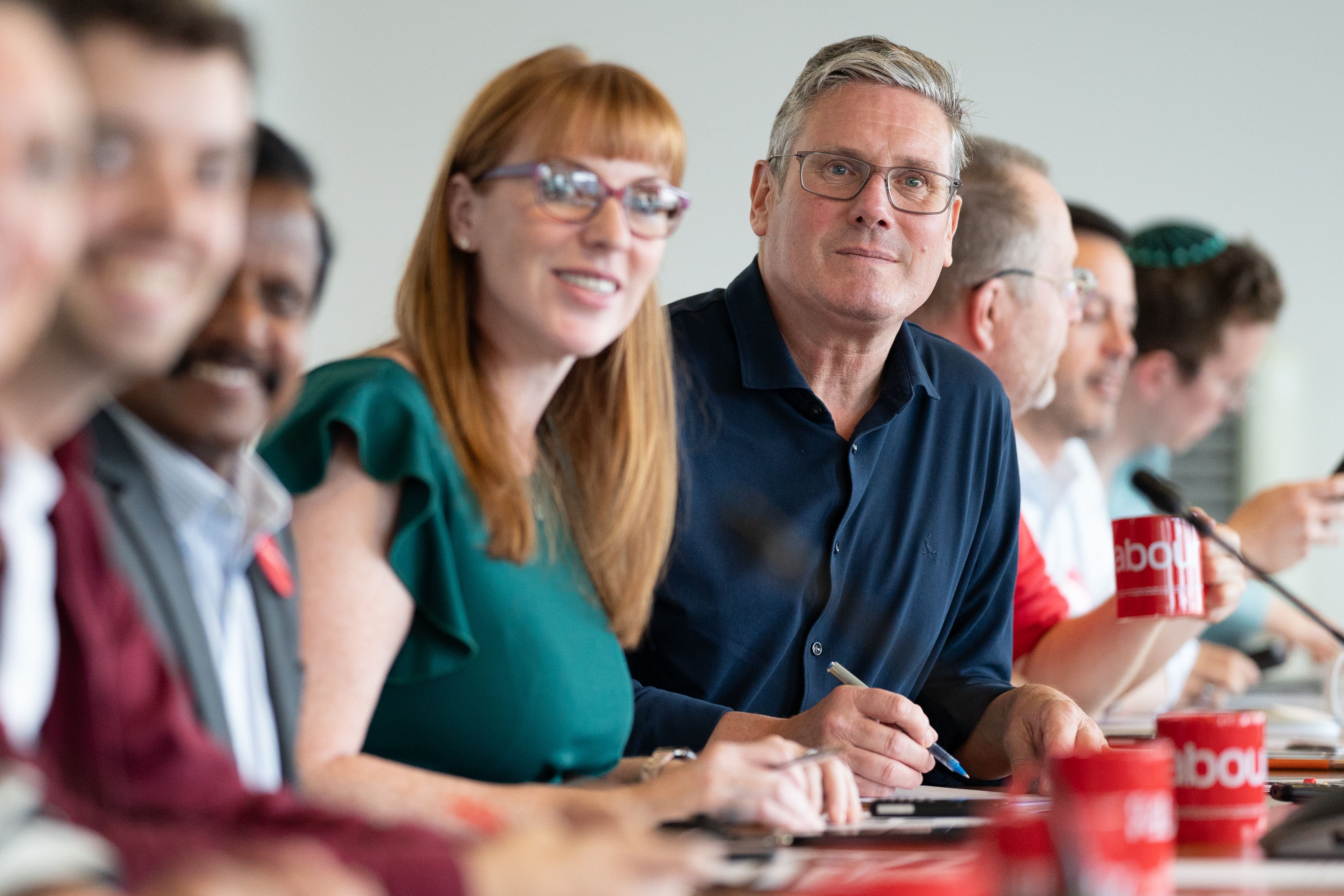 Labour leader Sir Keir Starmer with deputy leader Angela Rayner (Stefan Rousseau/PA)