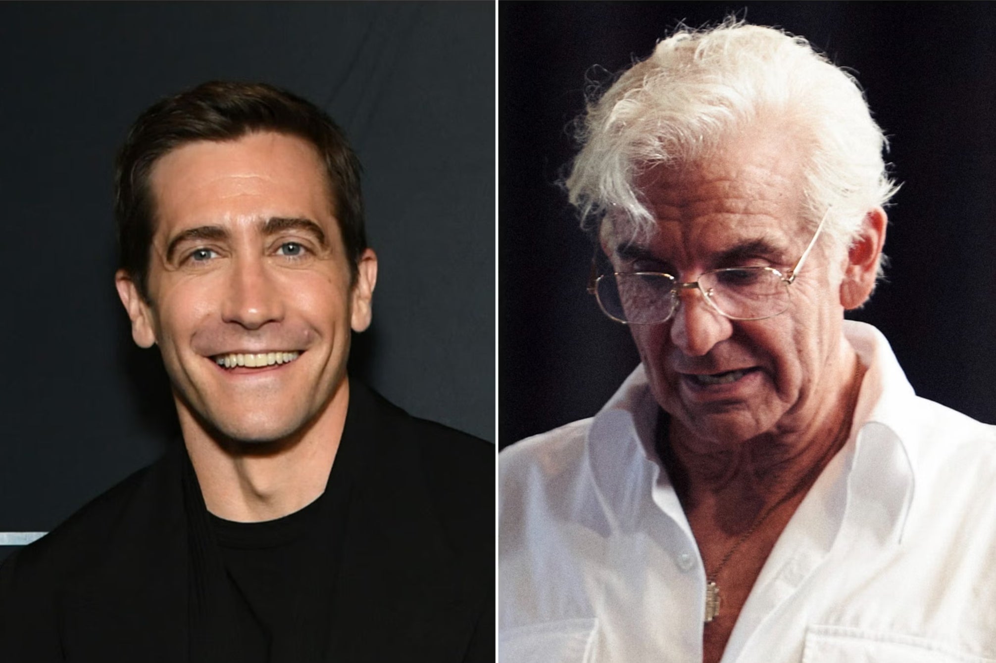 Jake Gyllenhaal and Bradley Cooper as Leonard Bernstein