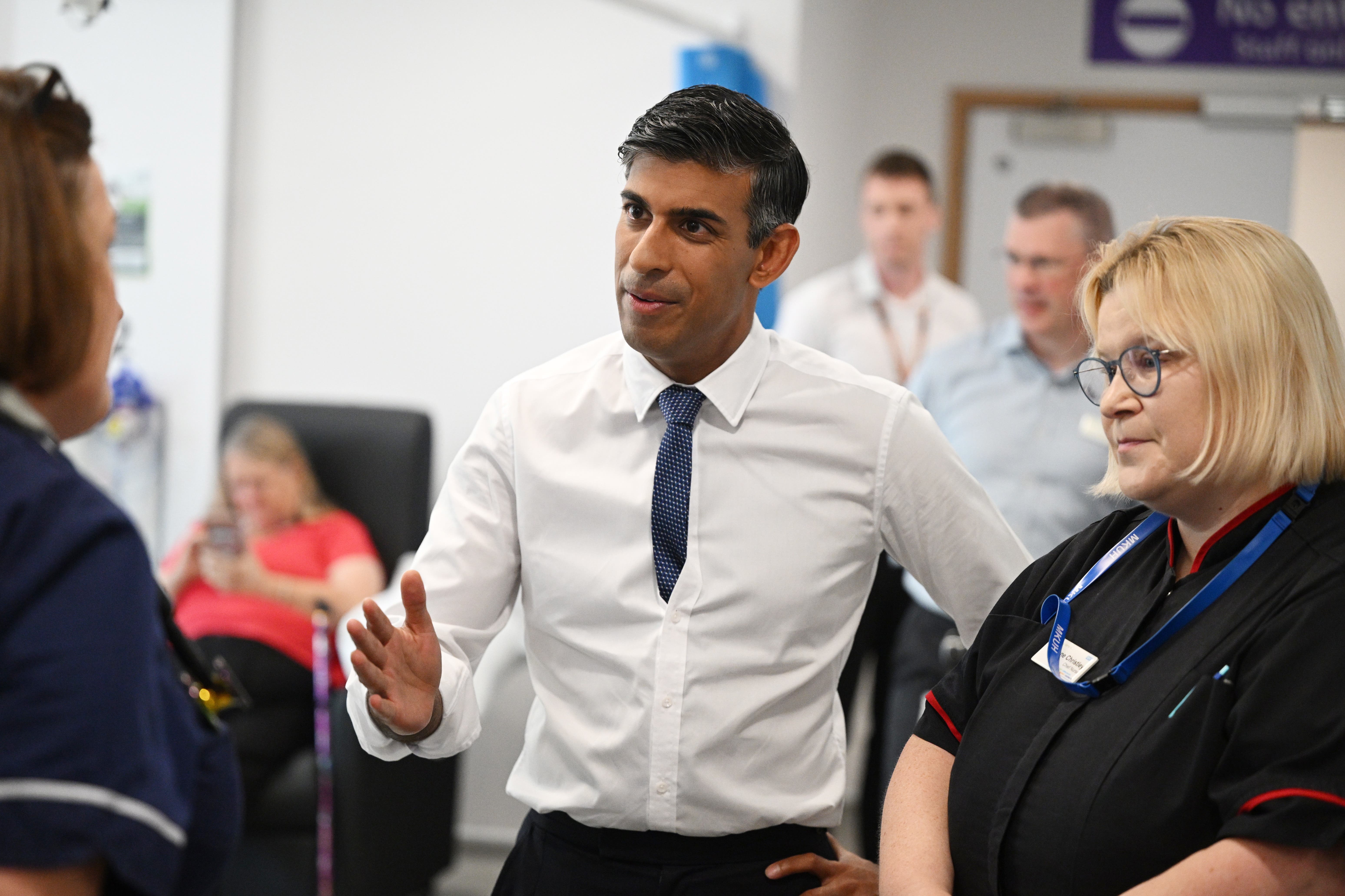 Prime minister Rishi Sunak pledged in January to bring down the NHS backlog