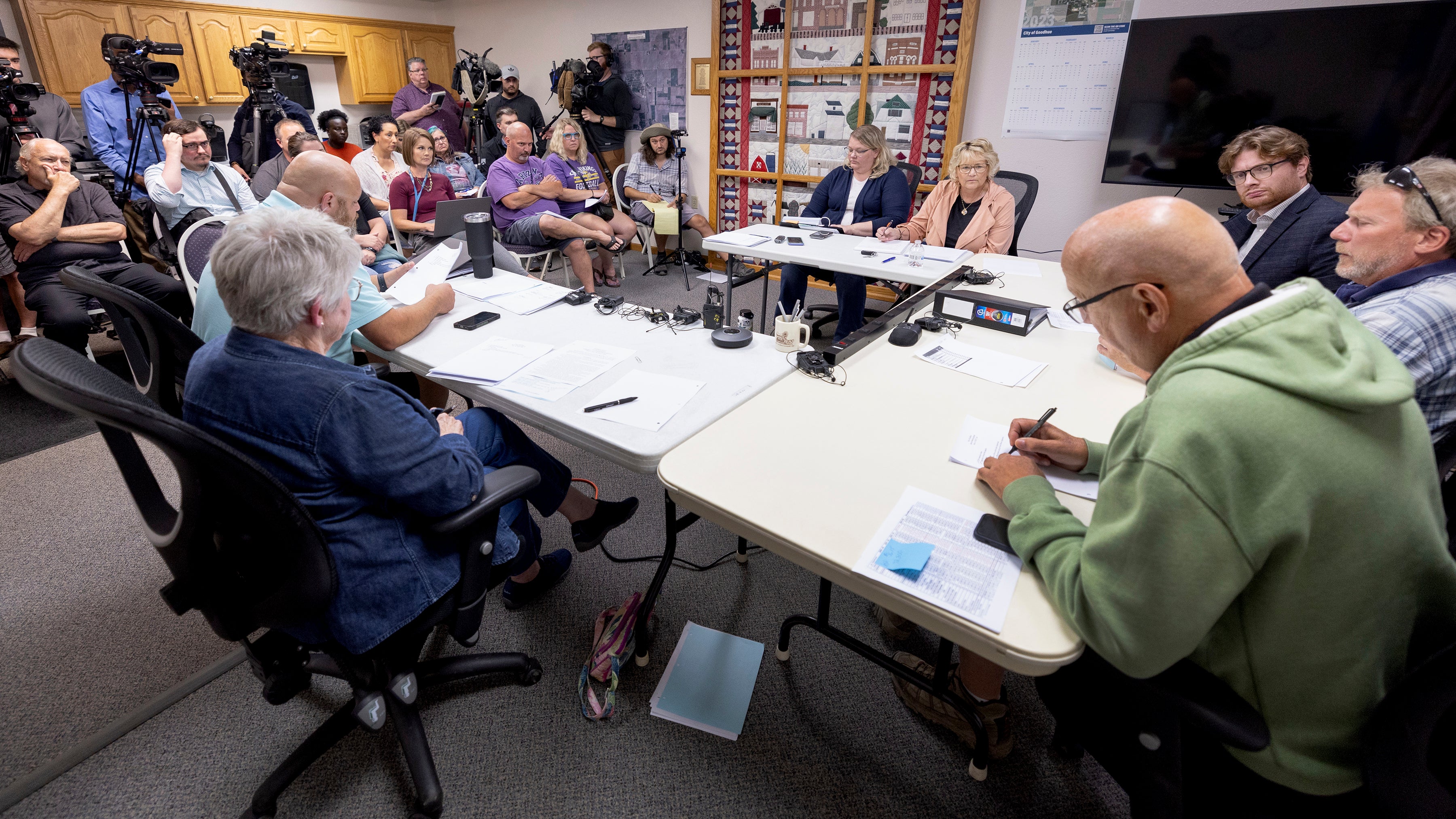 The Goodhue council convenes for a special meeting to address the police department in Goodhue, Minnesota