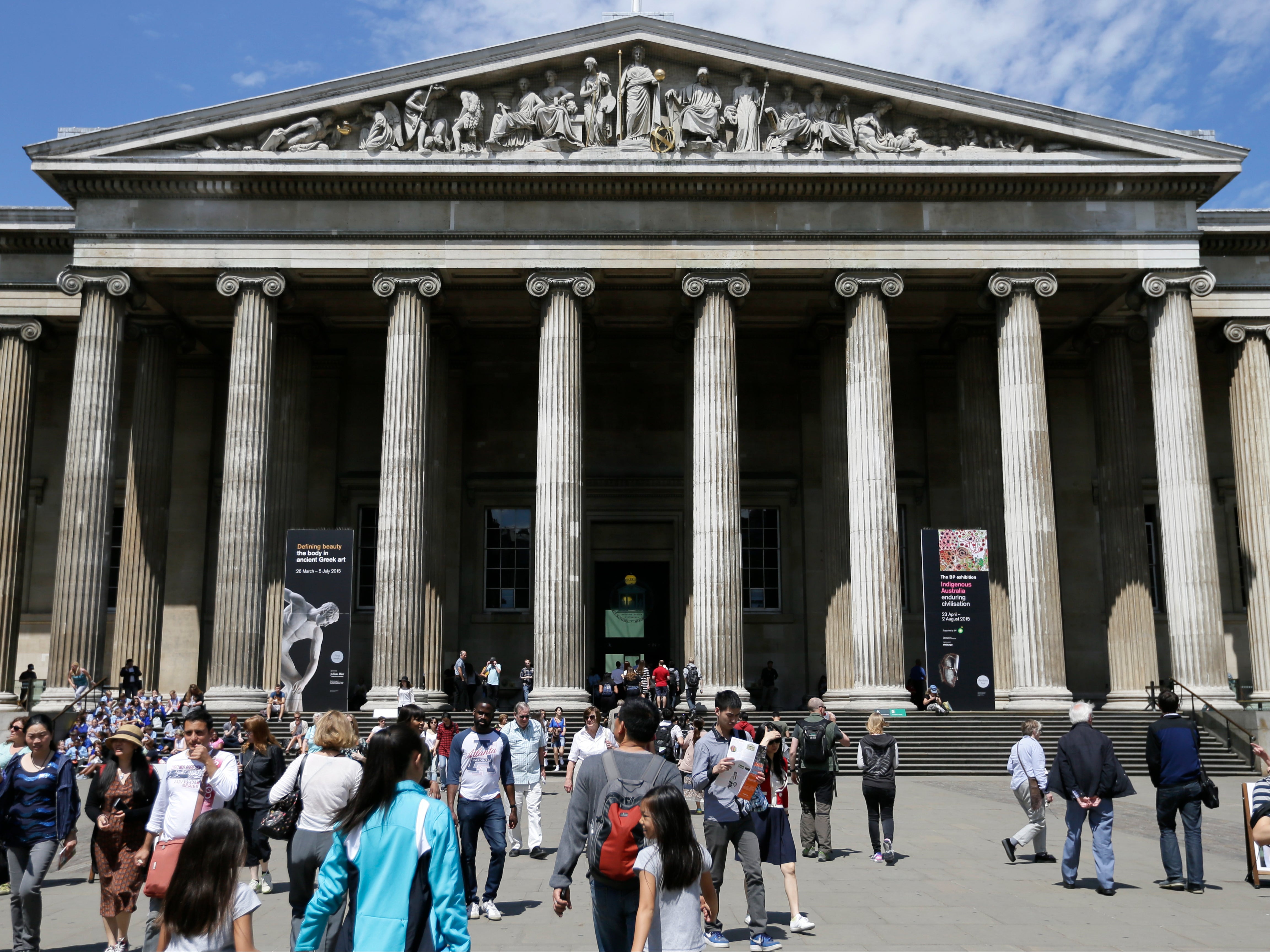 A view of the British Museum, one of London’s most famous tourist attractions