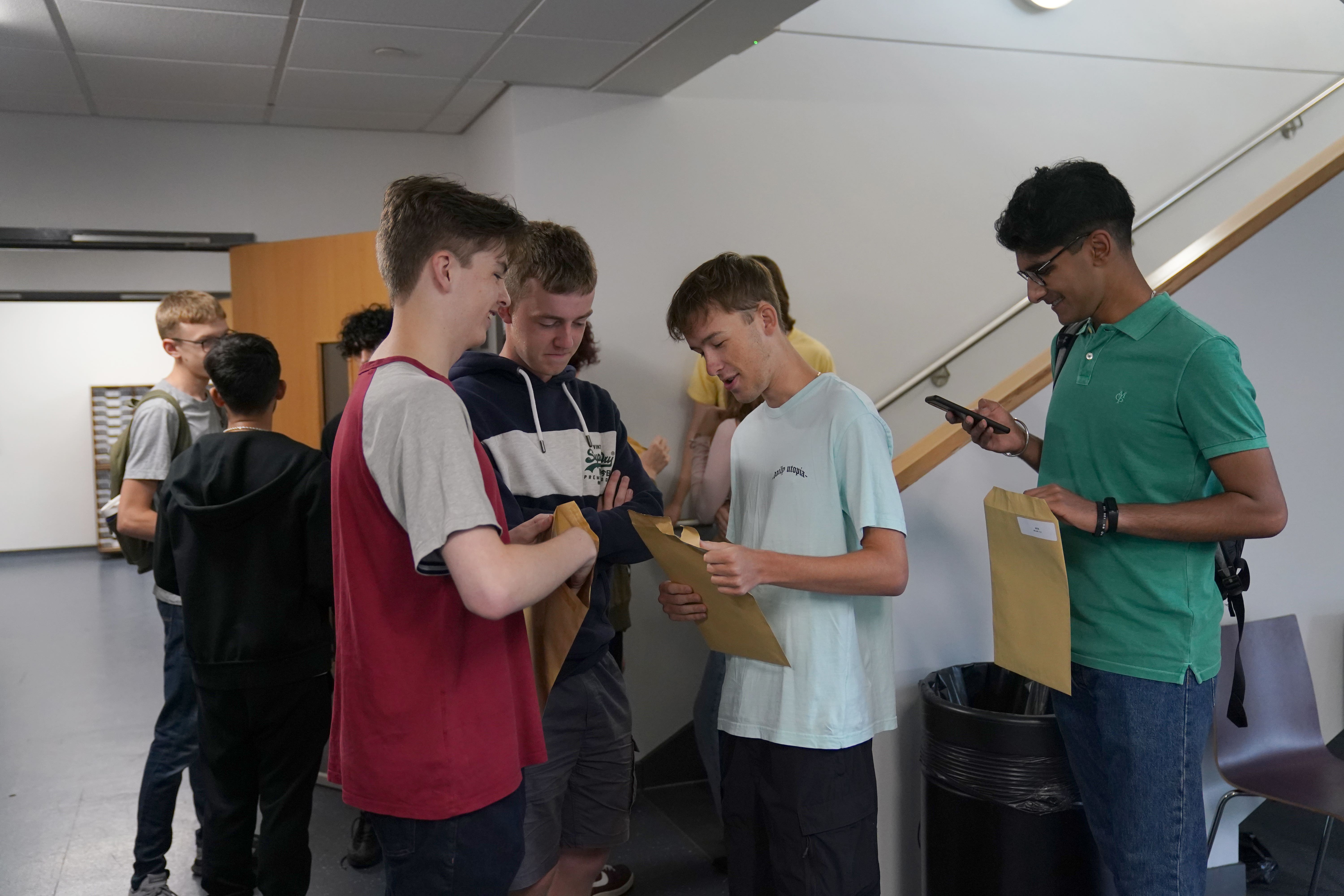 This year’s A-level results reveal striking trends in subject choices (Jacob King/PA)