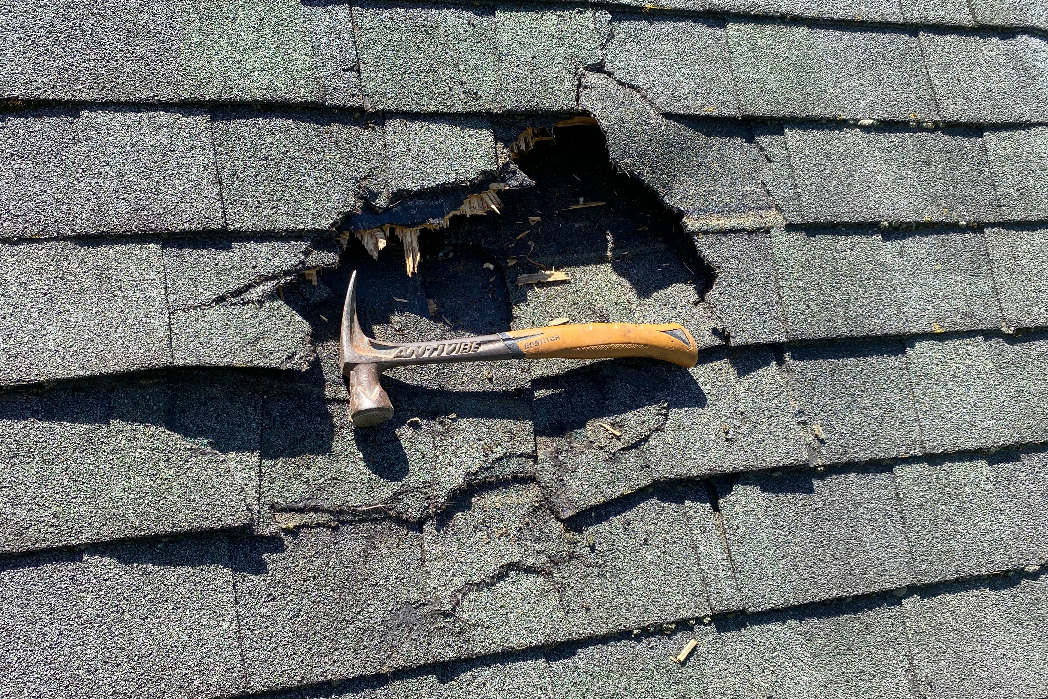 Ice Chunk Hits House