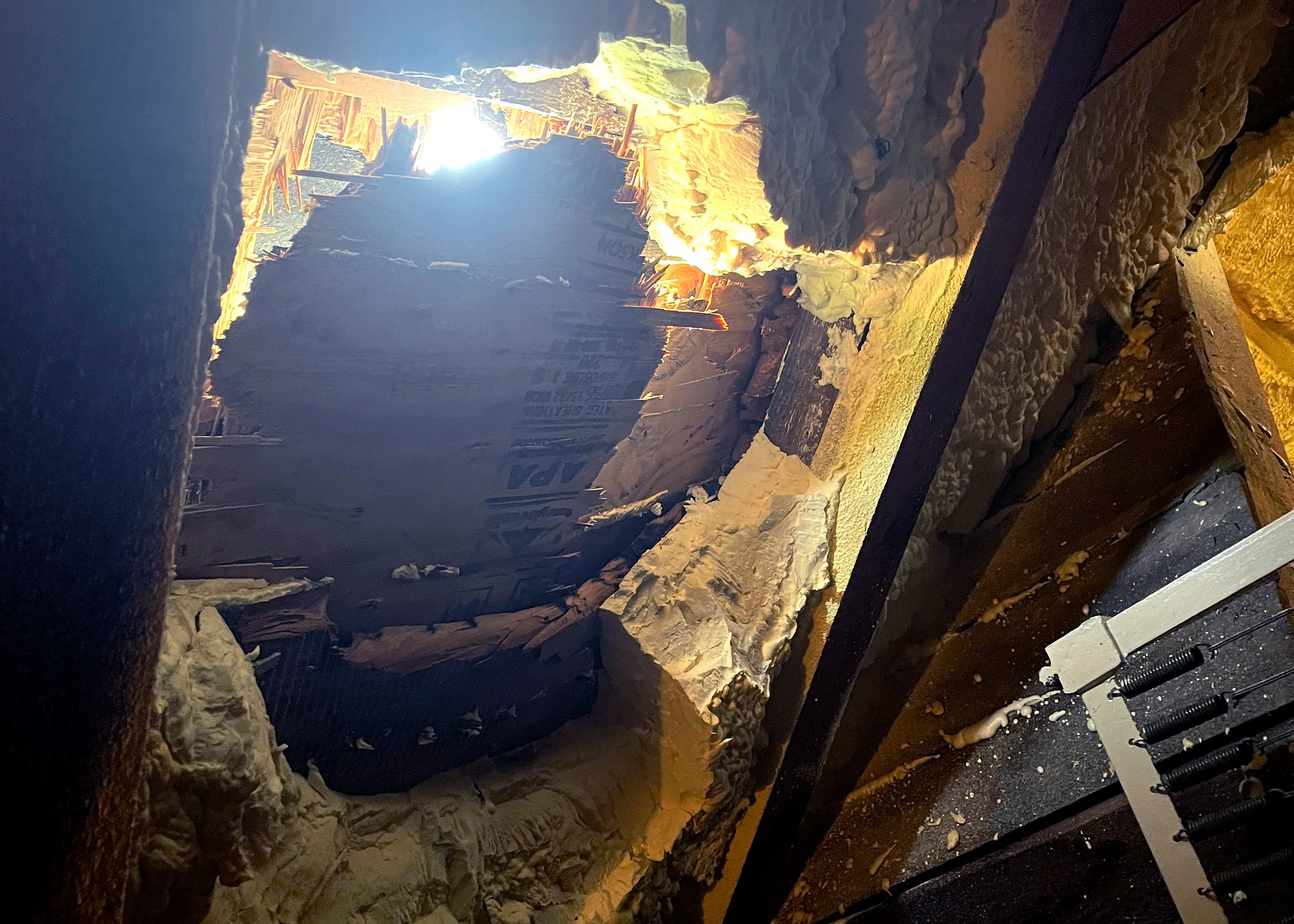 Ice Chunk Hits House
