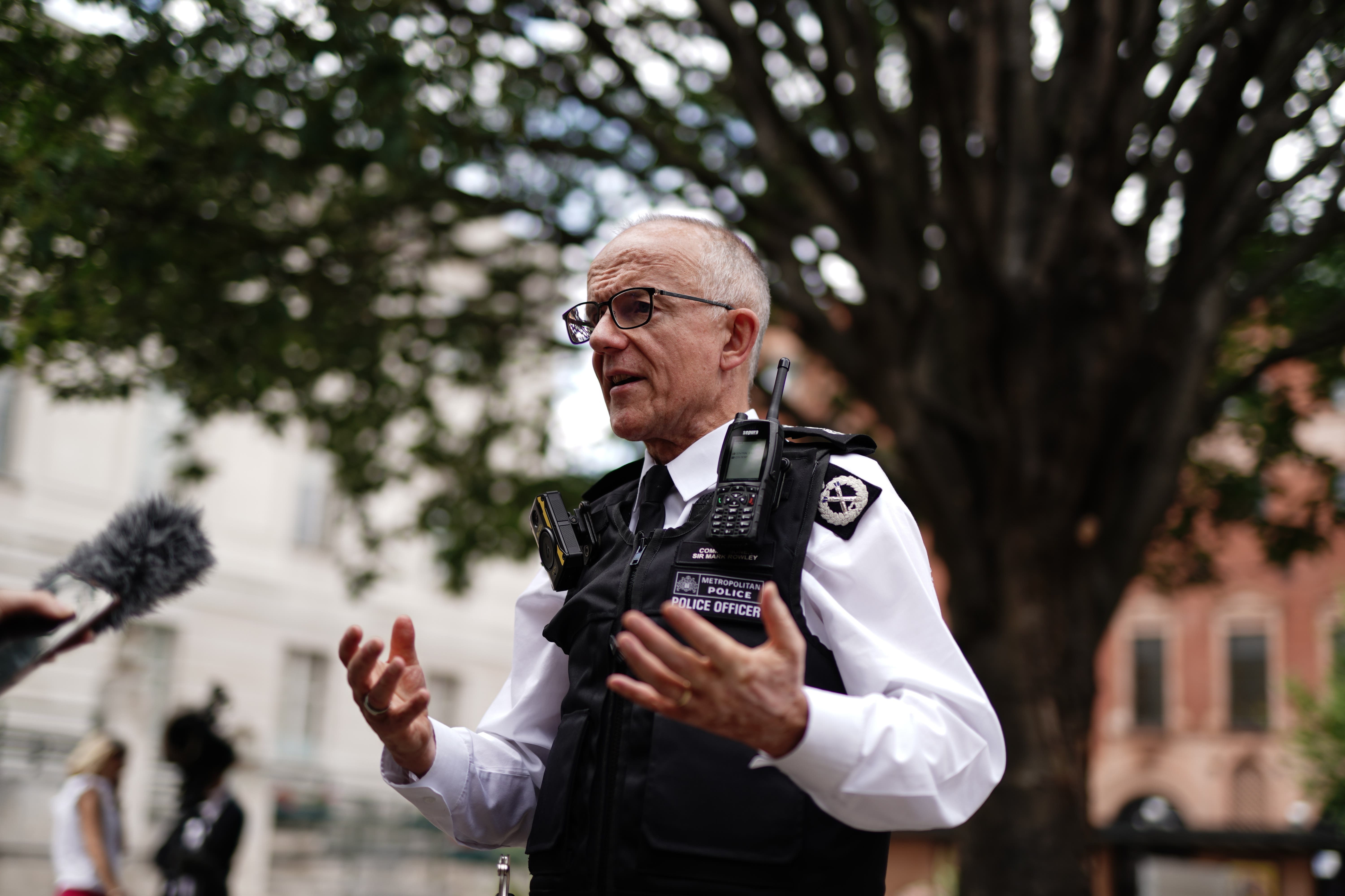 Metropolitan Police Commissioner Sir Mark Rowley (Jordan Pettitt/PA)