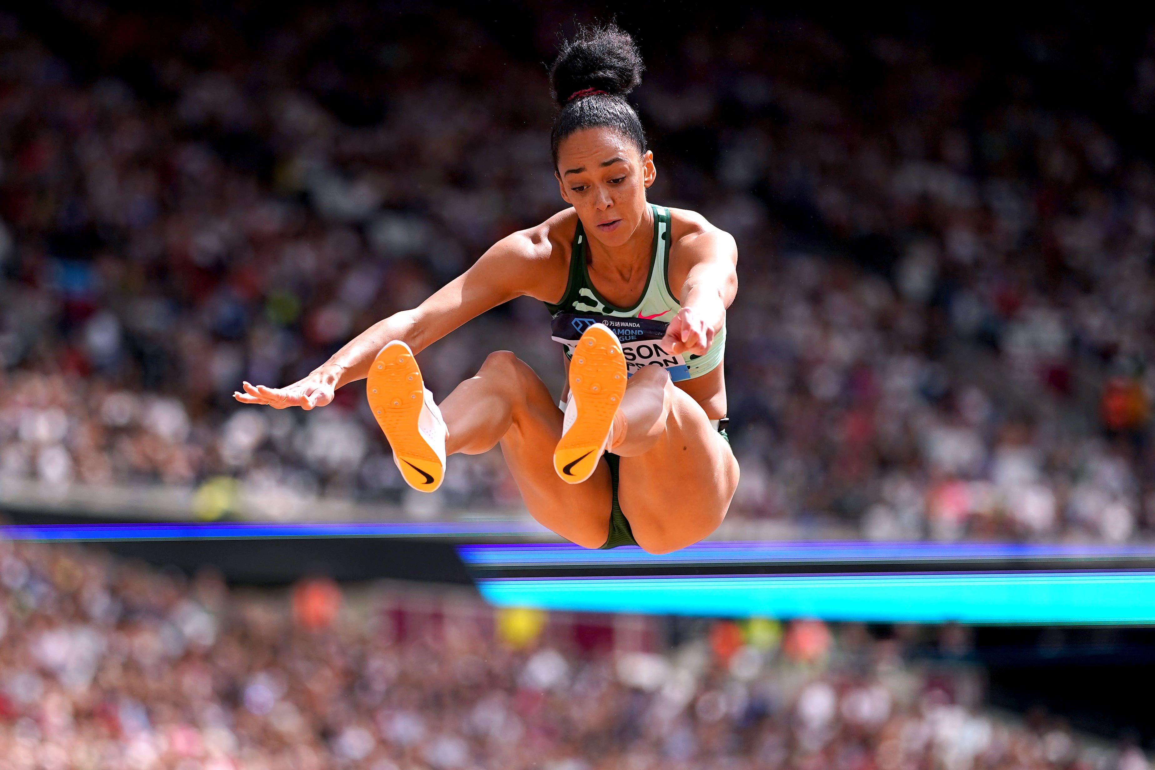 Katarina Johnson-Thompson is ready for the World Championships (Martin Rickett/PA)