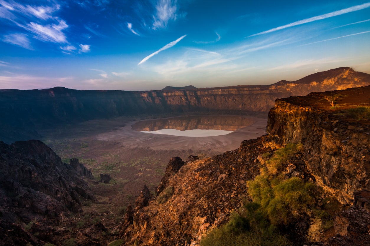 The crater was once thought to have been formed by a meteorite