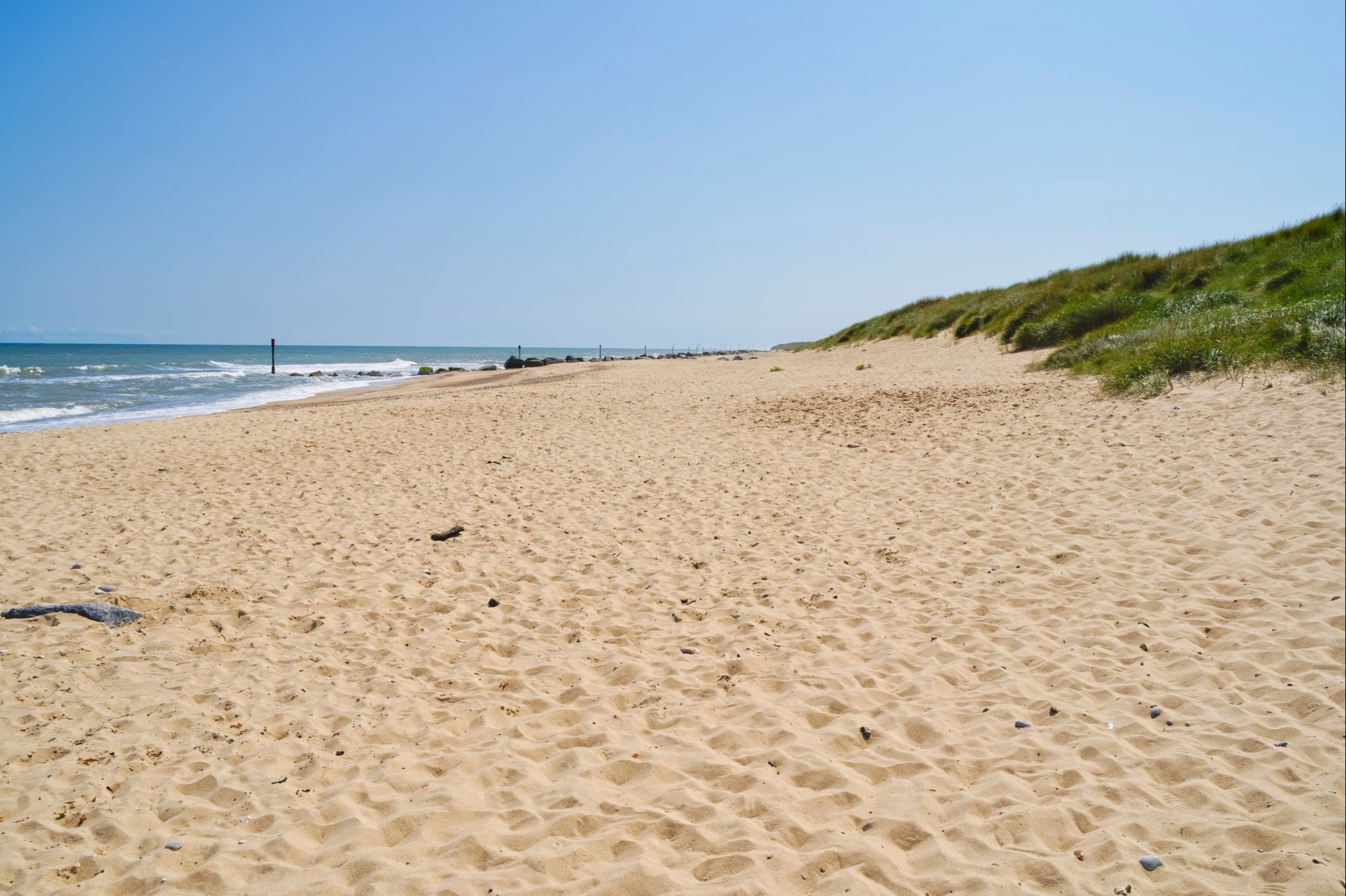 Horsey beach, where you may spot seals floating in the water