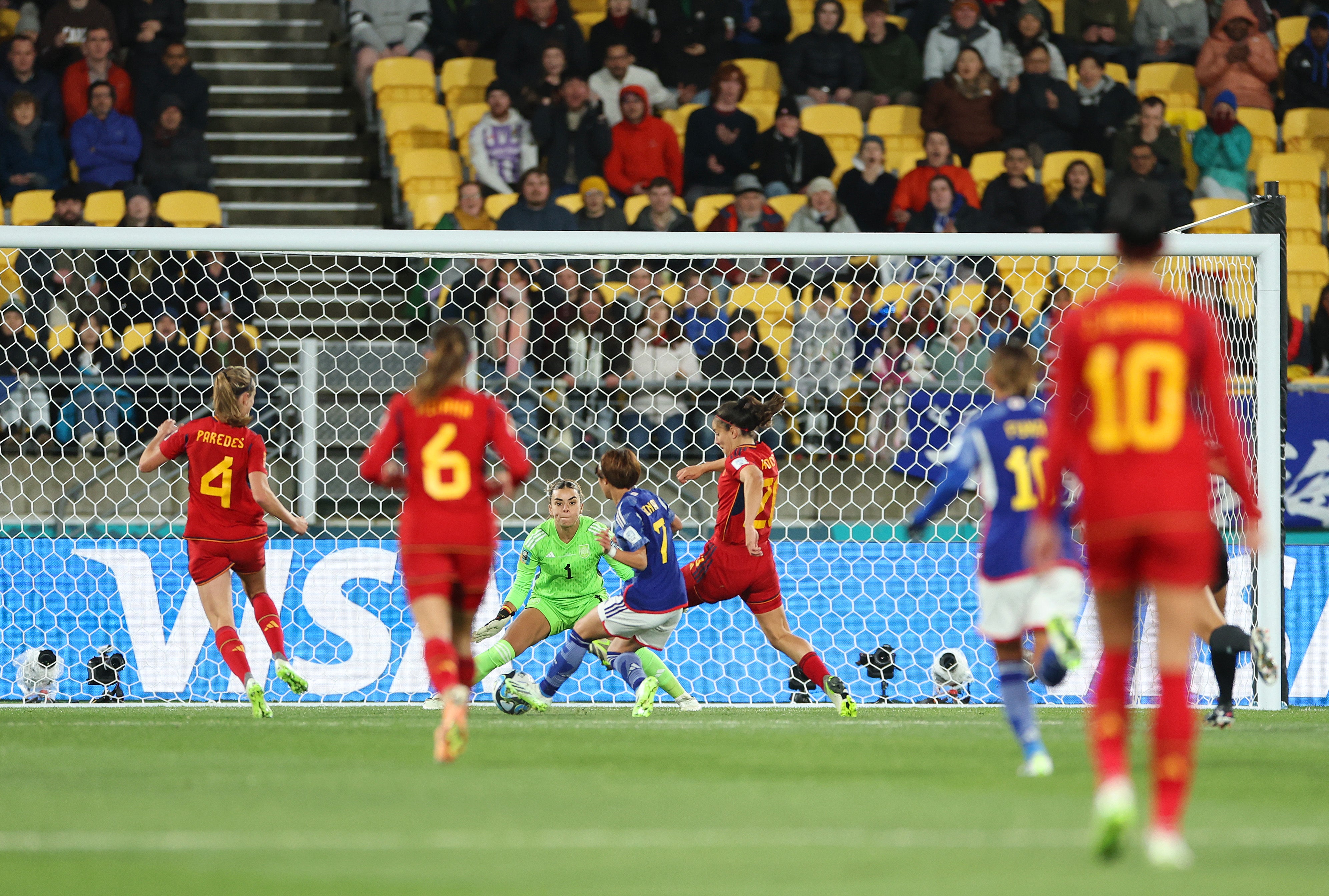 Sometimes a photographer will be at the wrong end to see most of the action, as happened to Ivill during Japan’s shock 4-0 win over eventual champions Spain