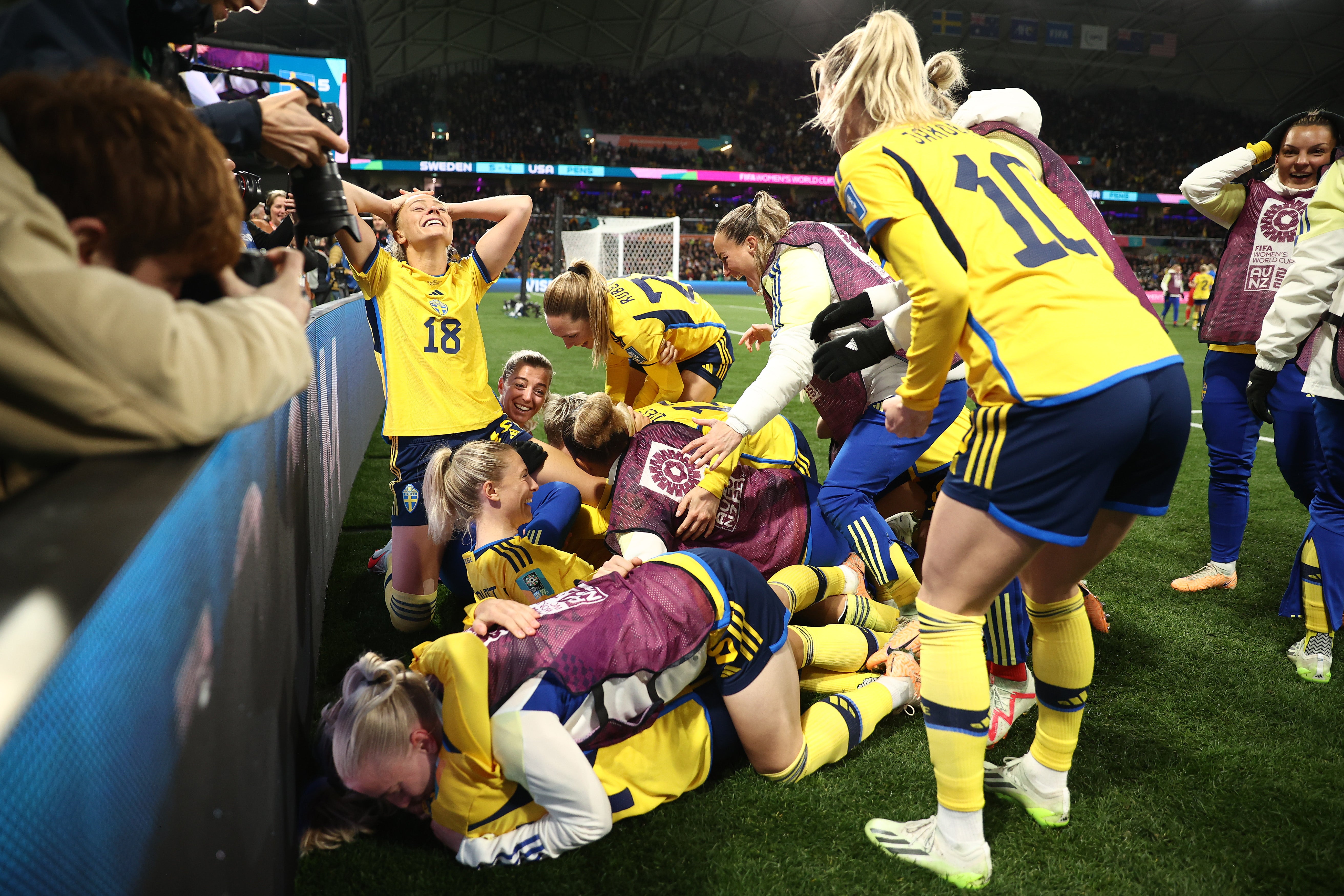 Sweden’s dramatic penalty shoot-out win over USA provided a remarkable realease of emotion