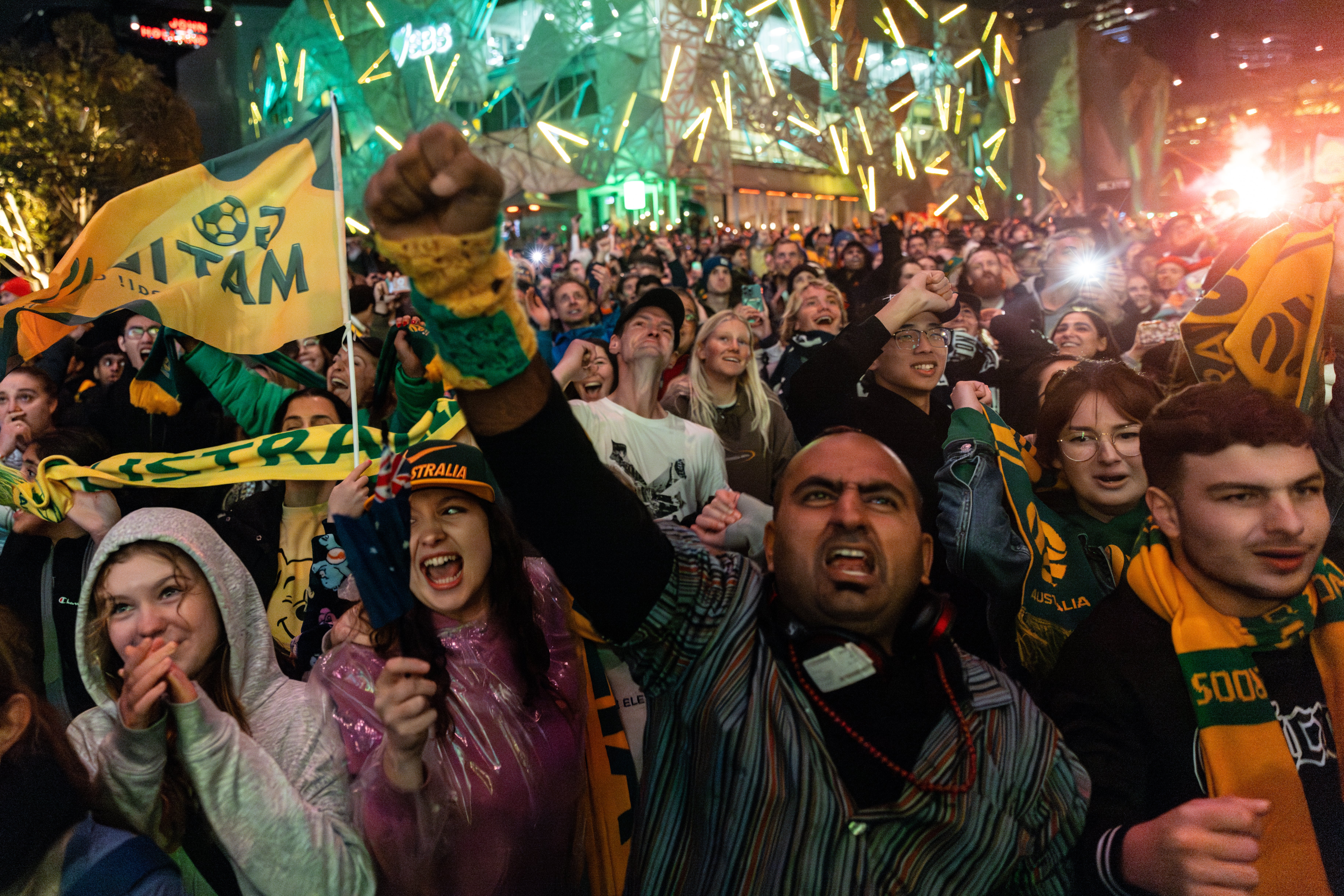 Australia fans were raucous in support of their team throughout the tournament