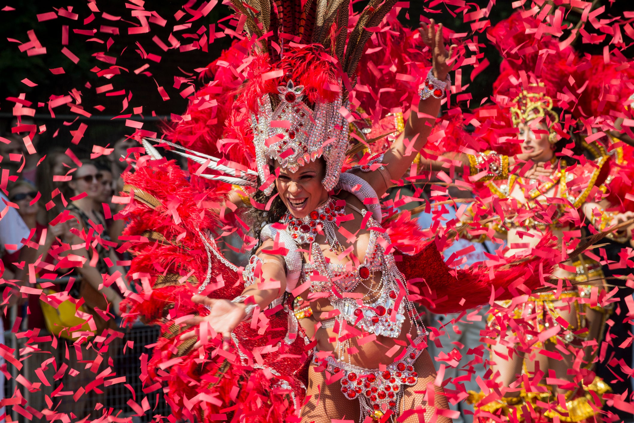 It’s full technicolour on the streets of Notting Hill over the bank holiday weekend